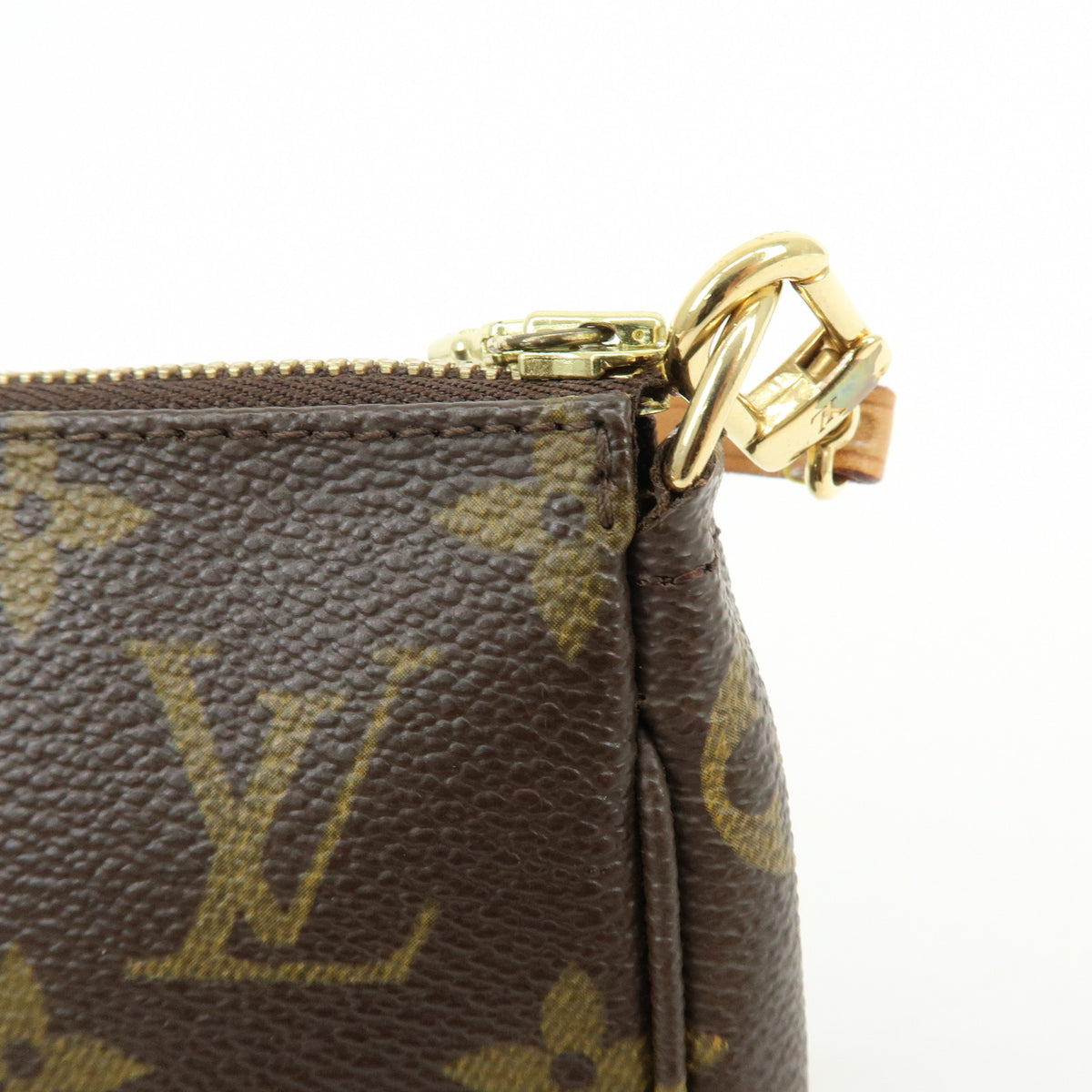 Louis Vuitton Monogram Pochette Accessoires Pouch Hand Bag Brown M51980