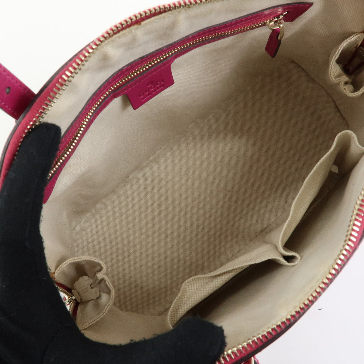GUCCI Gucci Nice Microguccissima Patent Leather 2Way Bag Pink 309617