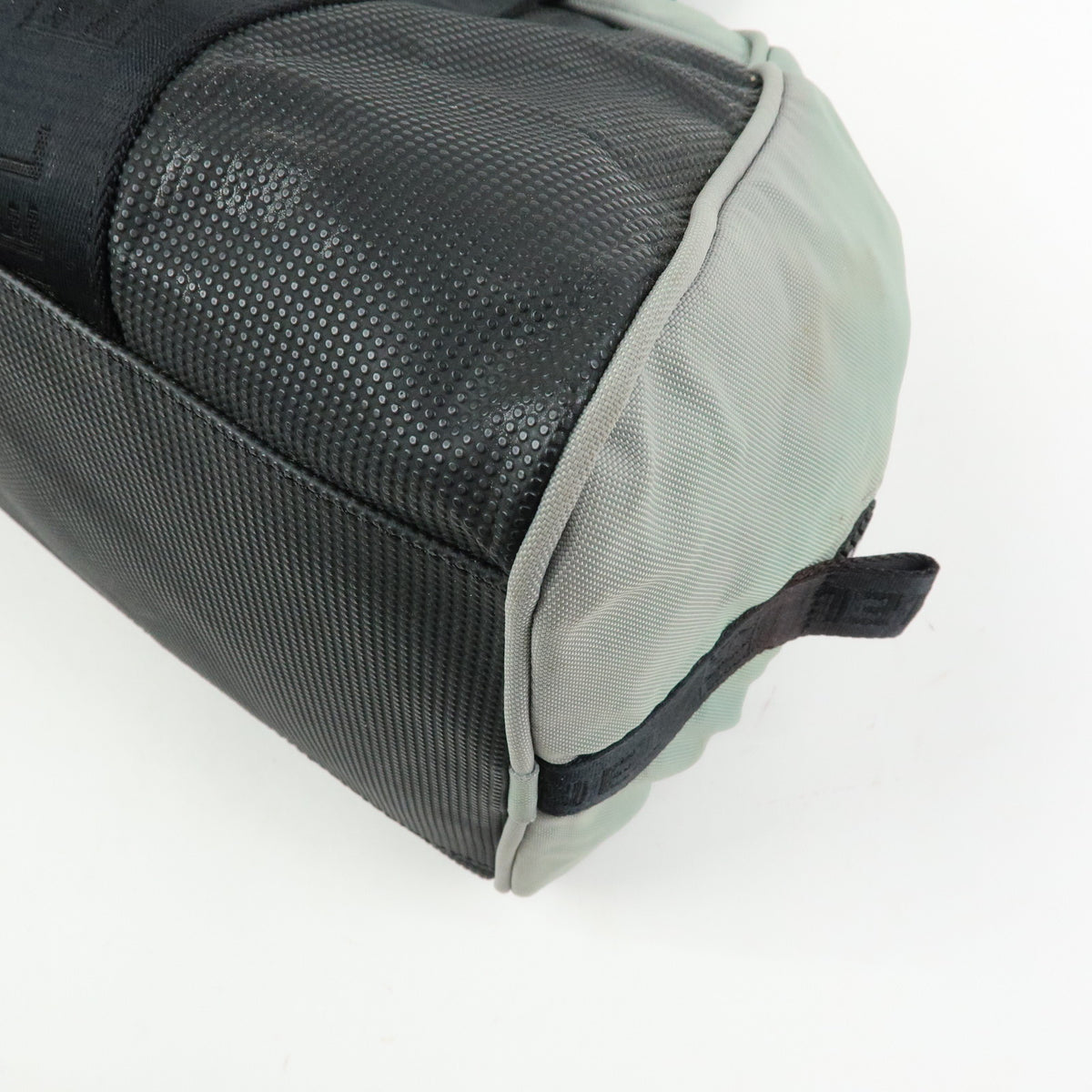 CHANEL Sport Line Nylon Canvas Boston Bag Black Emerald Green