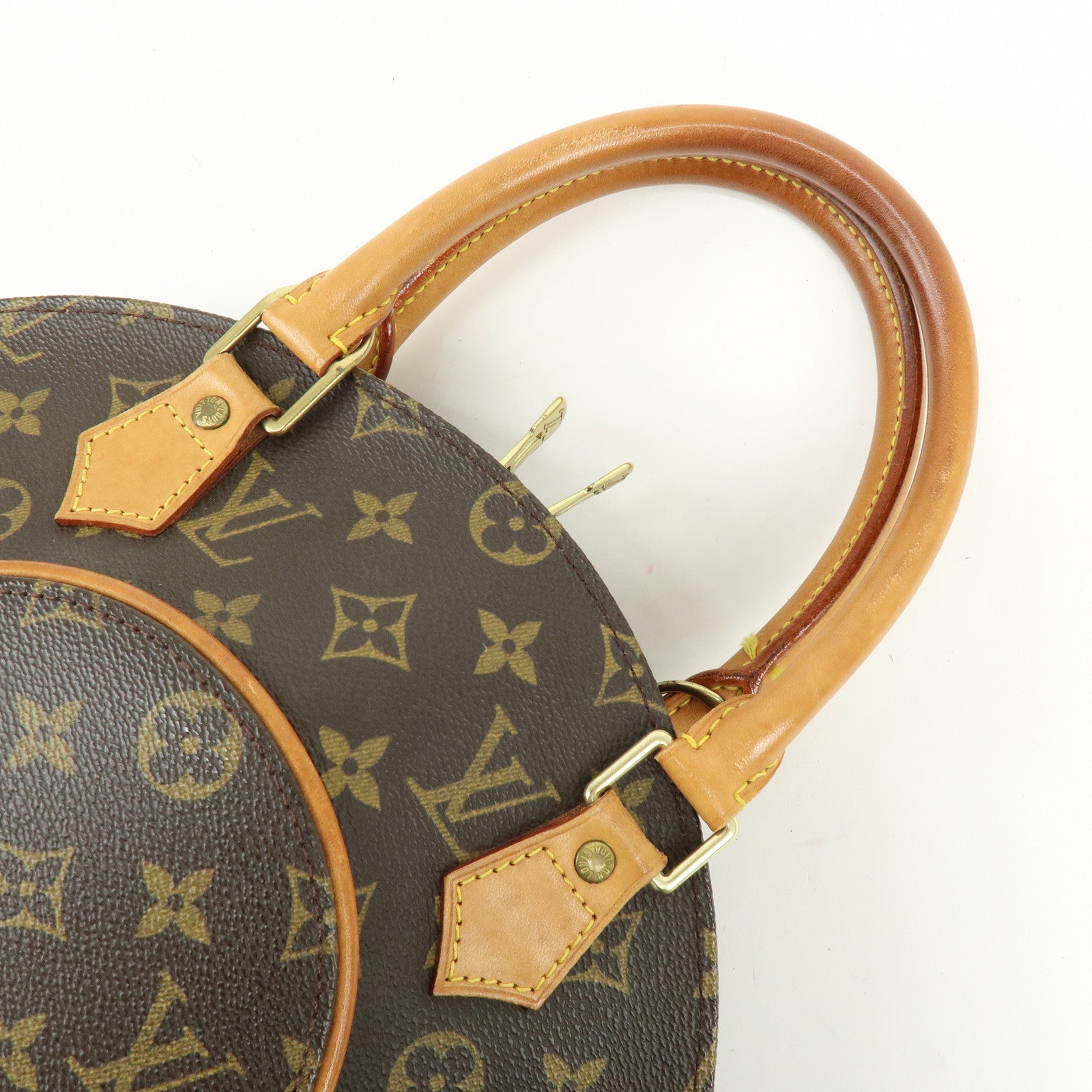 Louis Vuitton Monogram Canvas Ellipse PM Hand Bag Brown M51127