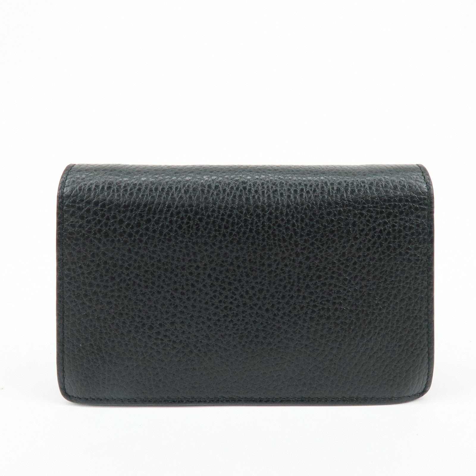 GUCCI Dionysus Super Mini Bag Leather Chain Shoulder Bag Black