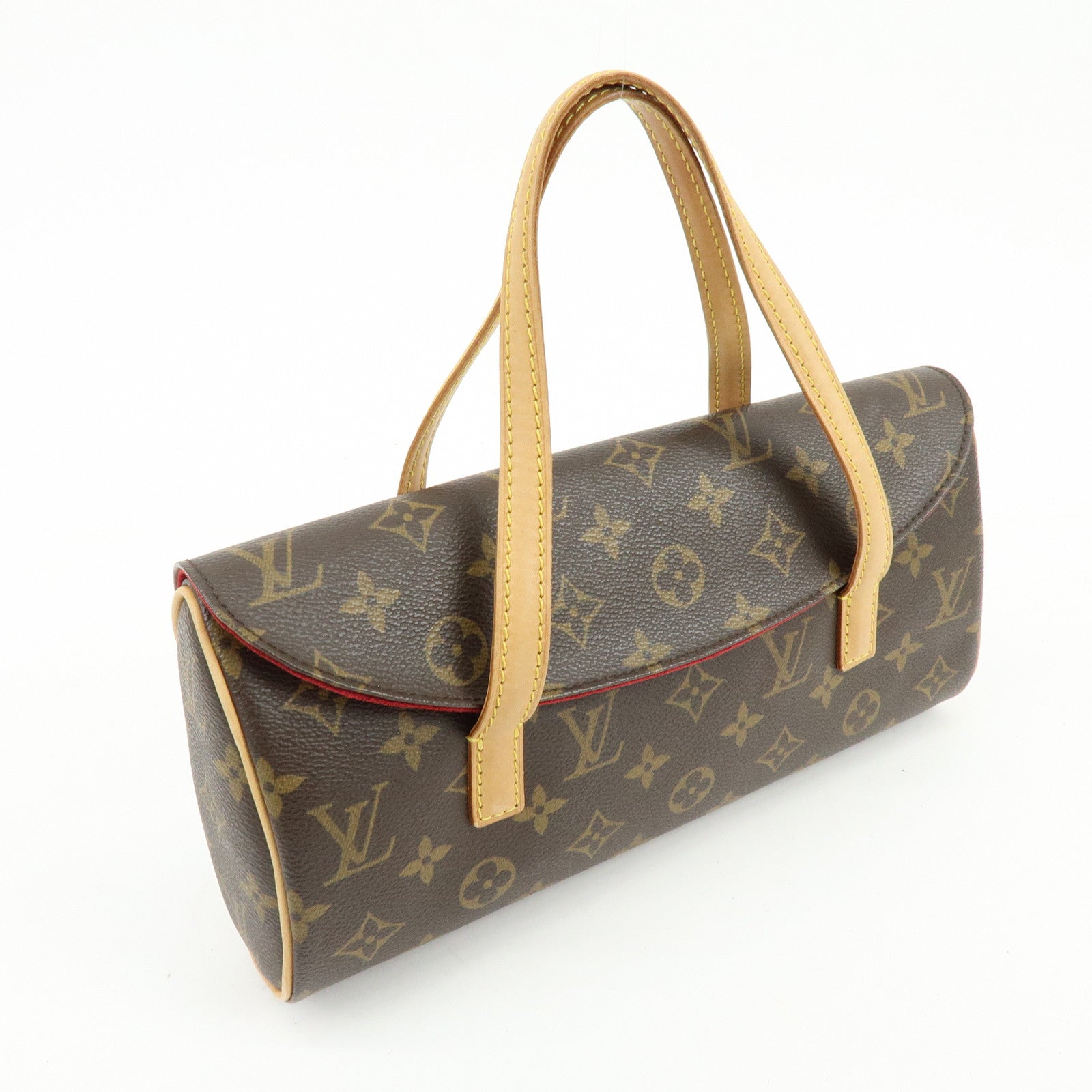 Louis Vuitton Monogram Canvas Sonatine Hand Bag Brown M51902