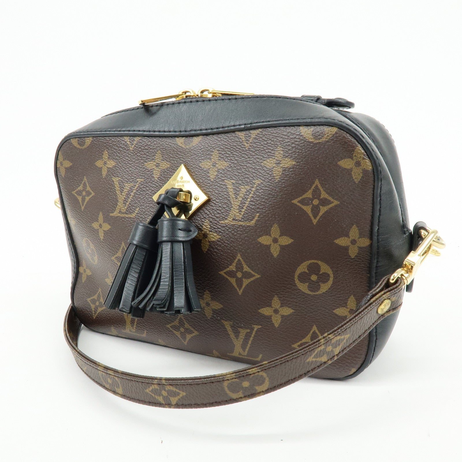 Louis Vuitton Monogram Saintonge Shoulder Bag Crossbody Bag Noir M43555