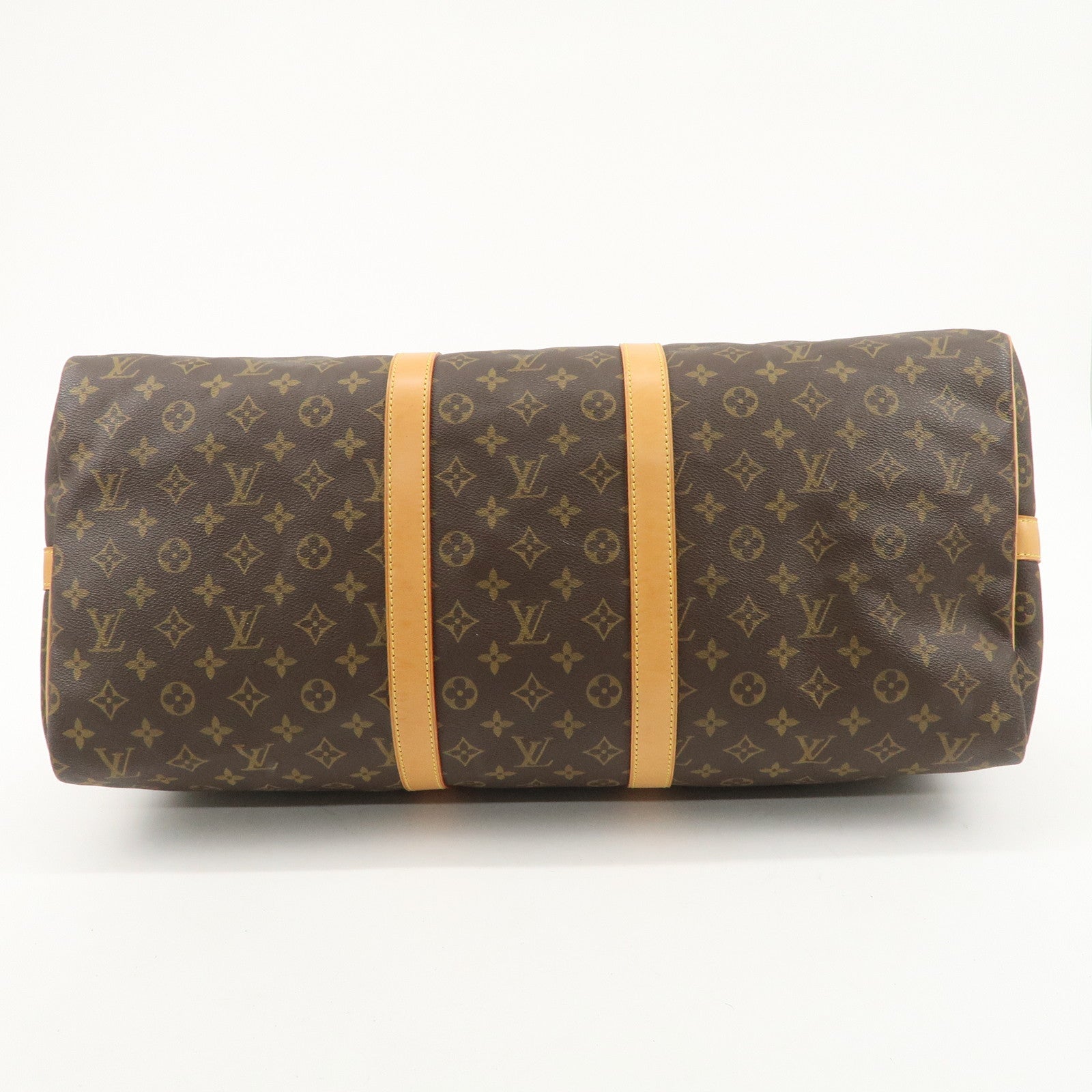 Louis Vuitton Monogram Keep All Bandouliere 55 Bag Brown M41414 Used