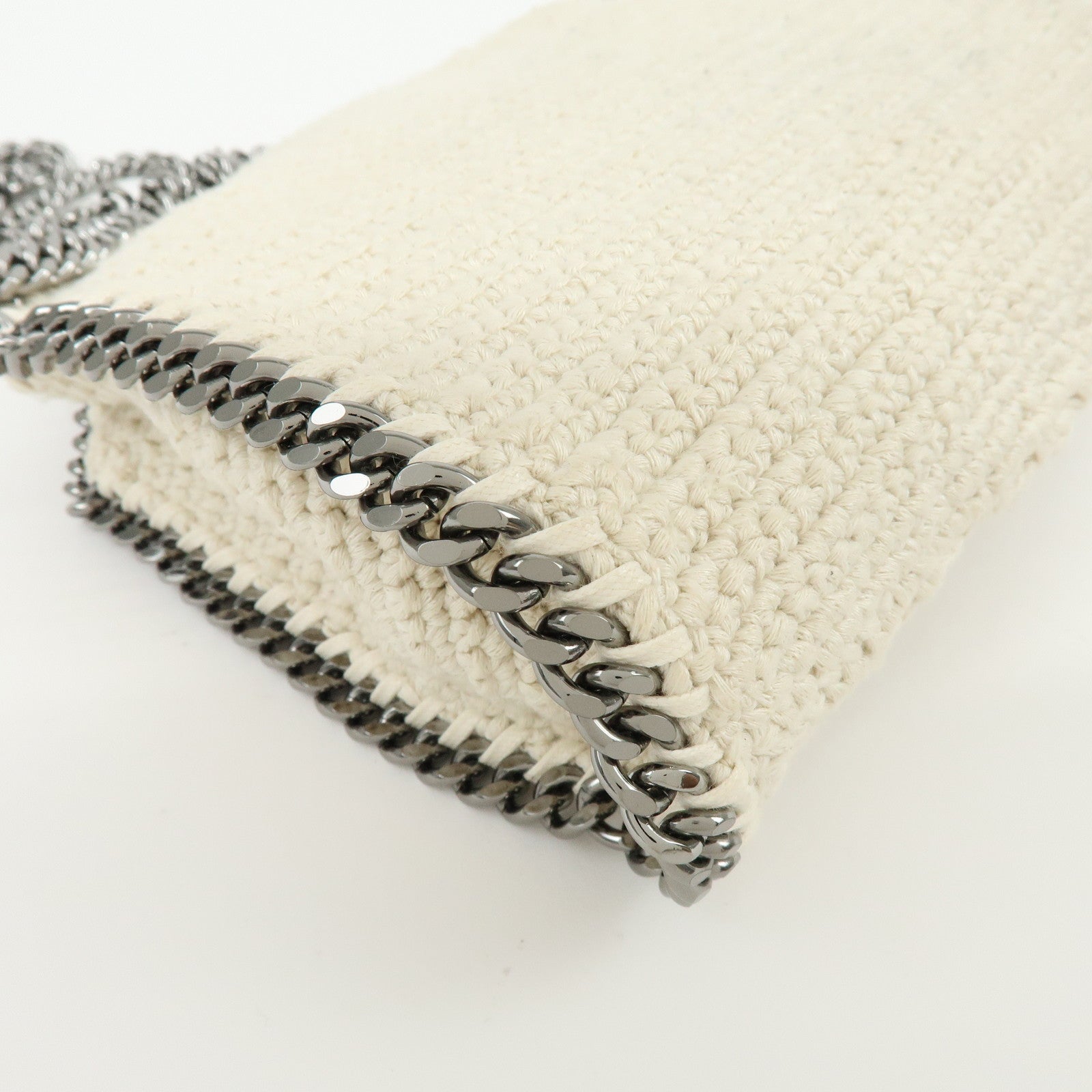 STELLA MCCARTNEY Falabella Canvas Crochet 2Way Hand Bag 391698