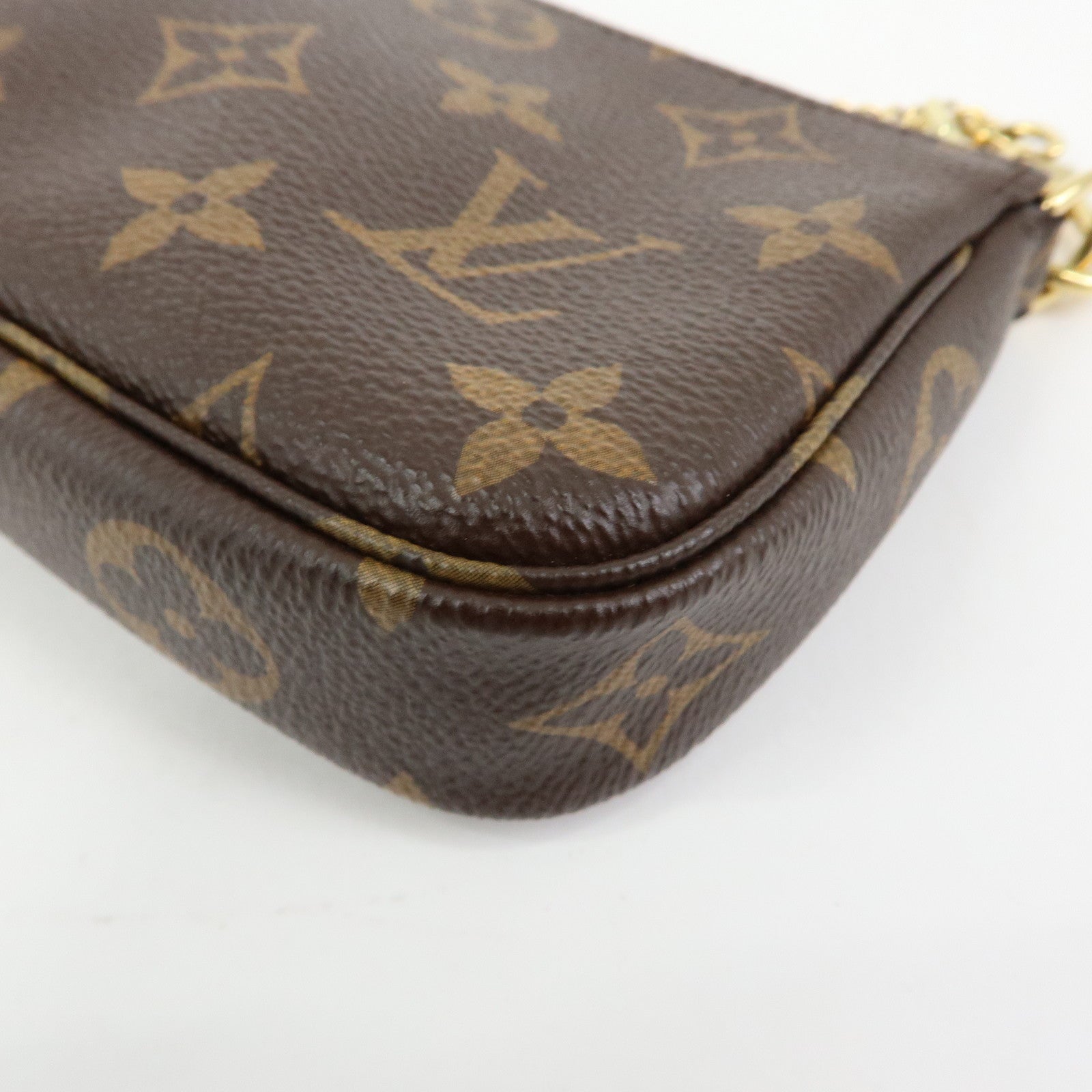 Louis Vuitton Monogram Mini Pochette Accessoires Hand Bag M58009