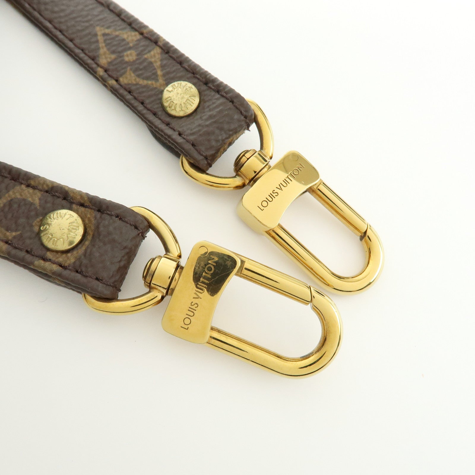 Louis Vuitton Monogram Adjustable Shoulder Strap Brown 120cm J52315