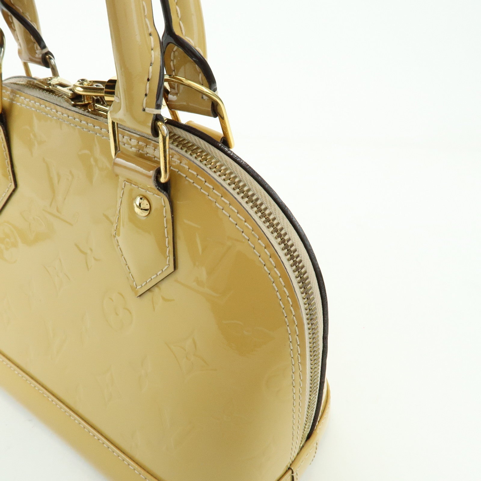 Louis Vuitton Monogram 2Way Vernis Alma BB Hand Shoulder Bag Beige
