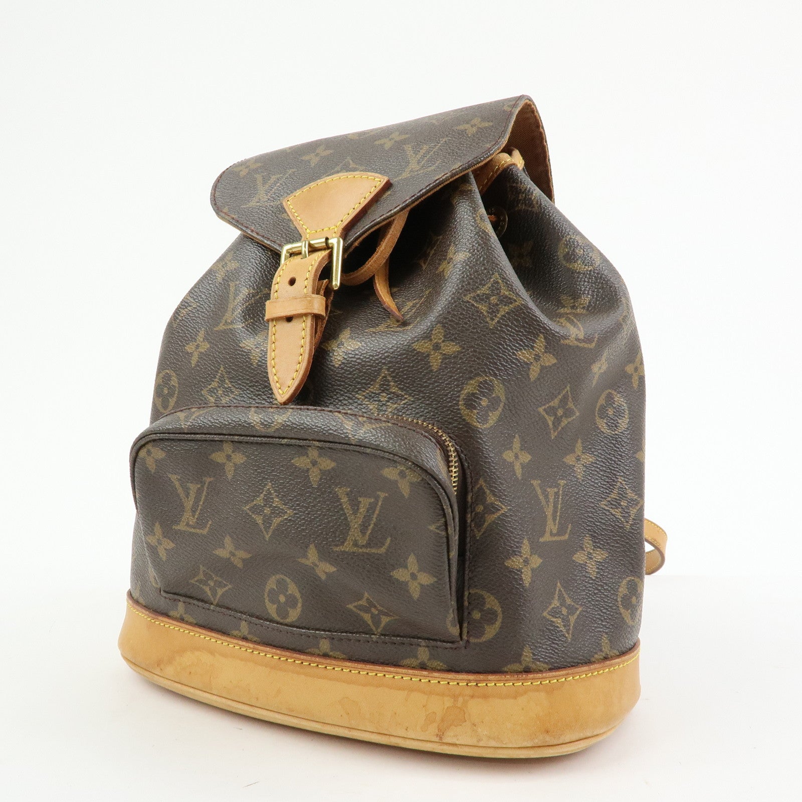 Louis Vuitton Monogram Montsouris MM Backpack Rucksack Brown M51136