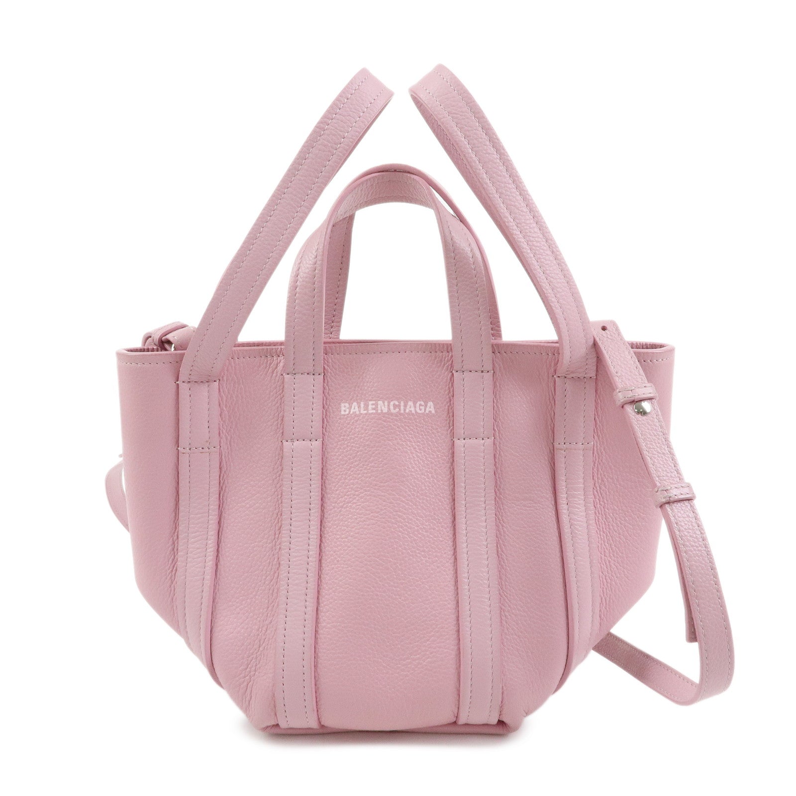 BALENCIAGA Leather EVERYDAY XS 2Way bag Hand Bag Shoulder Bag Pink