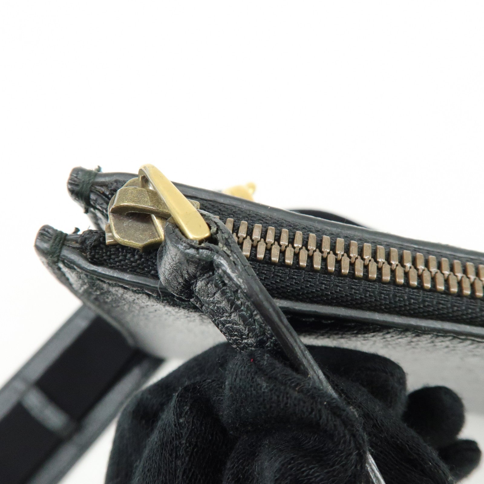 GUCCI Sherry Leather 2Way Shoulder Crossbody Bag Black 450976