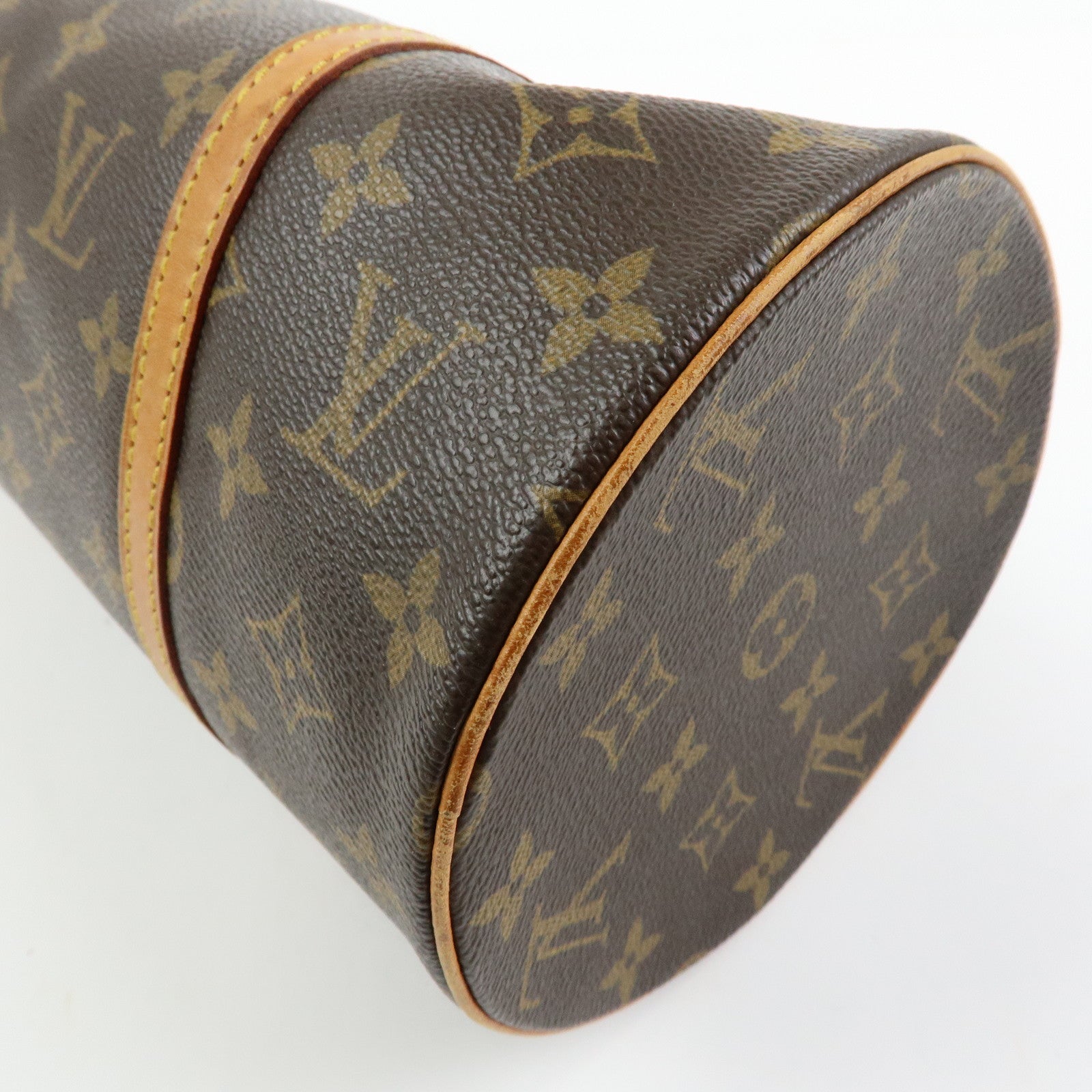 Louis Vuitton Monogram Papillon 30 Hand Bag Brown M51385