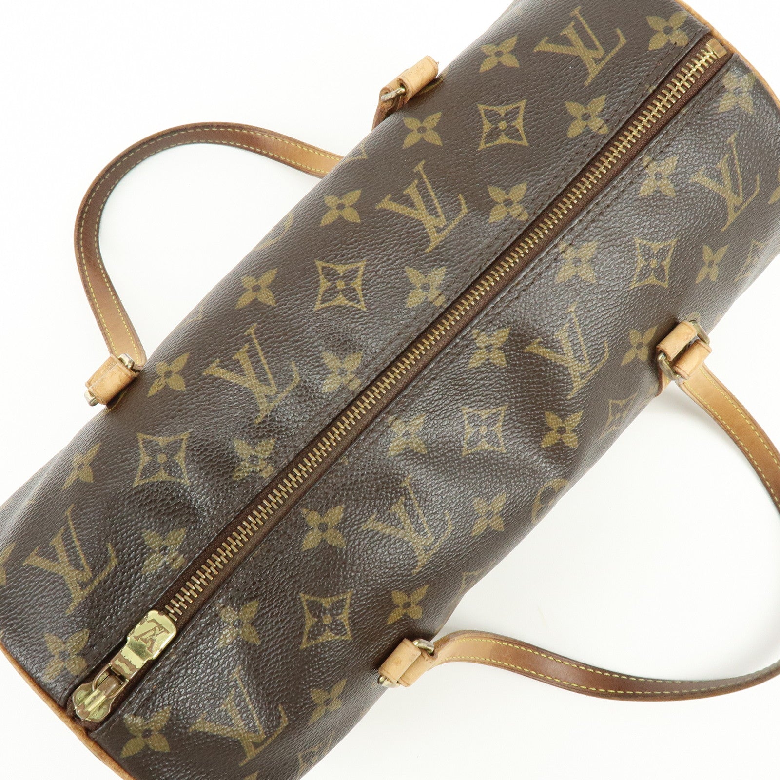 Louis Vuitton Monogram Papillon 30 Hand Bag Brown M51385