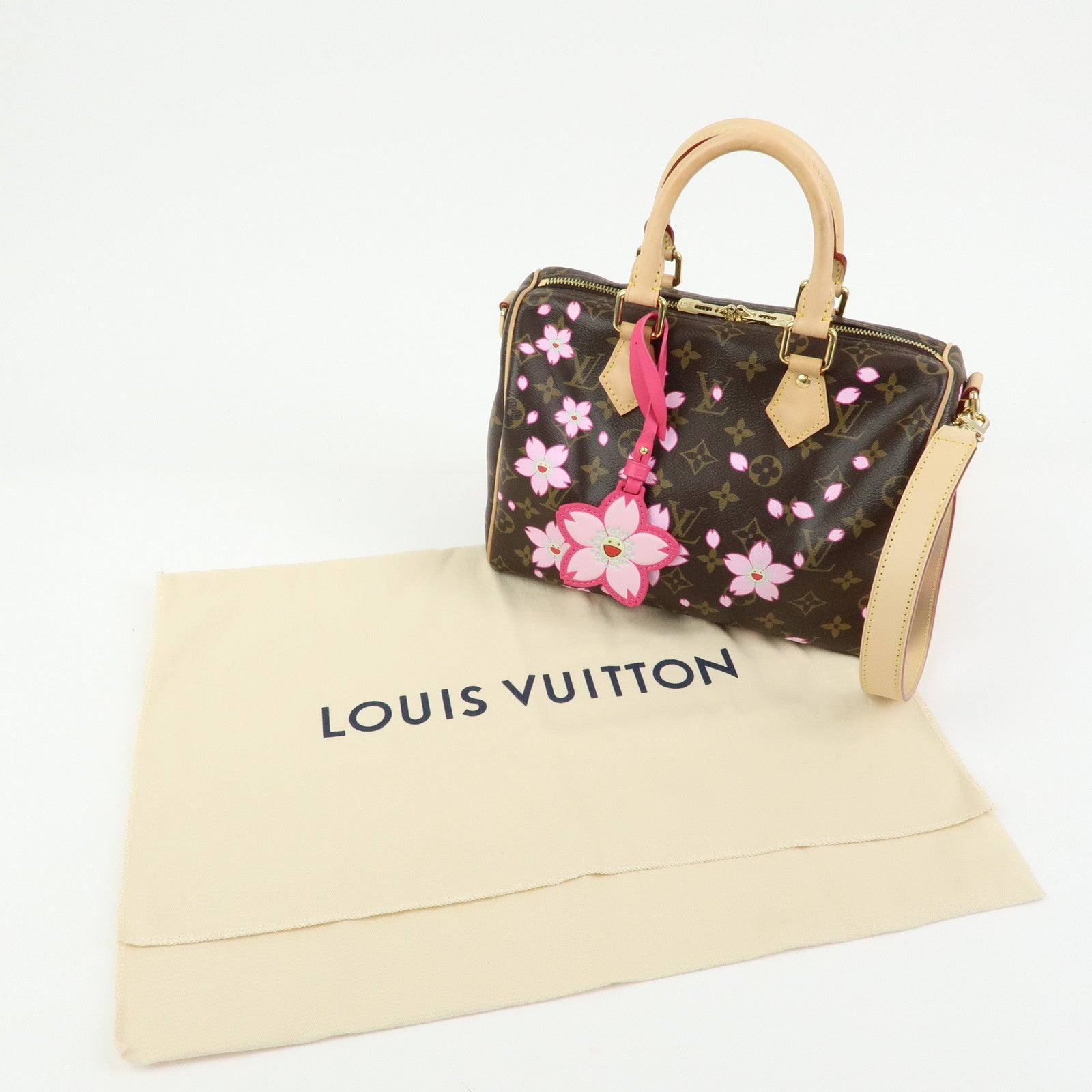 Louis Vuitton Monogram Murakami Speedy Bandouliere 25 Brown M14174