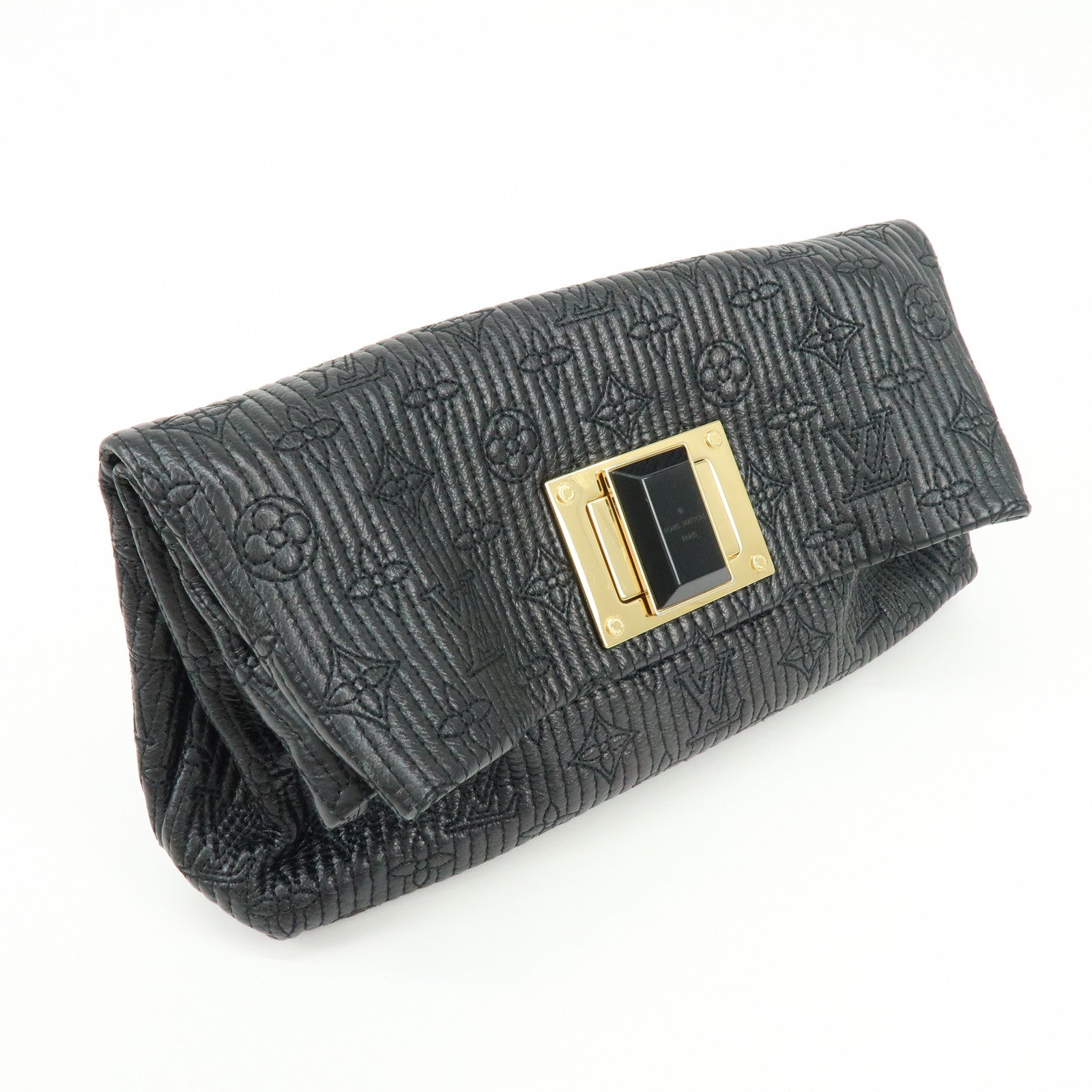 Louis Vuitton Monogram Motard Pochette Altair Clutch Bag Noir M40495
