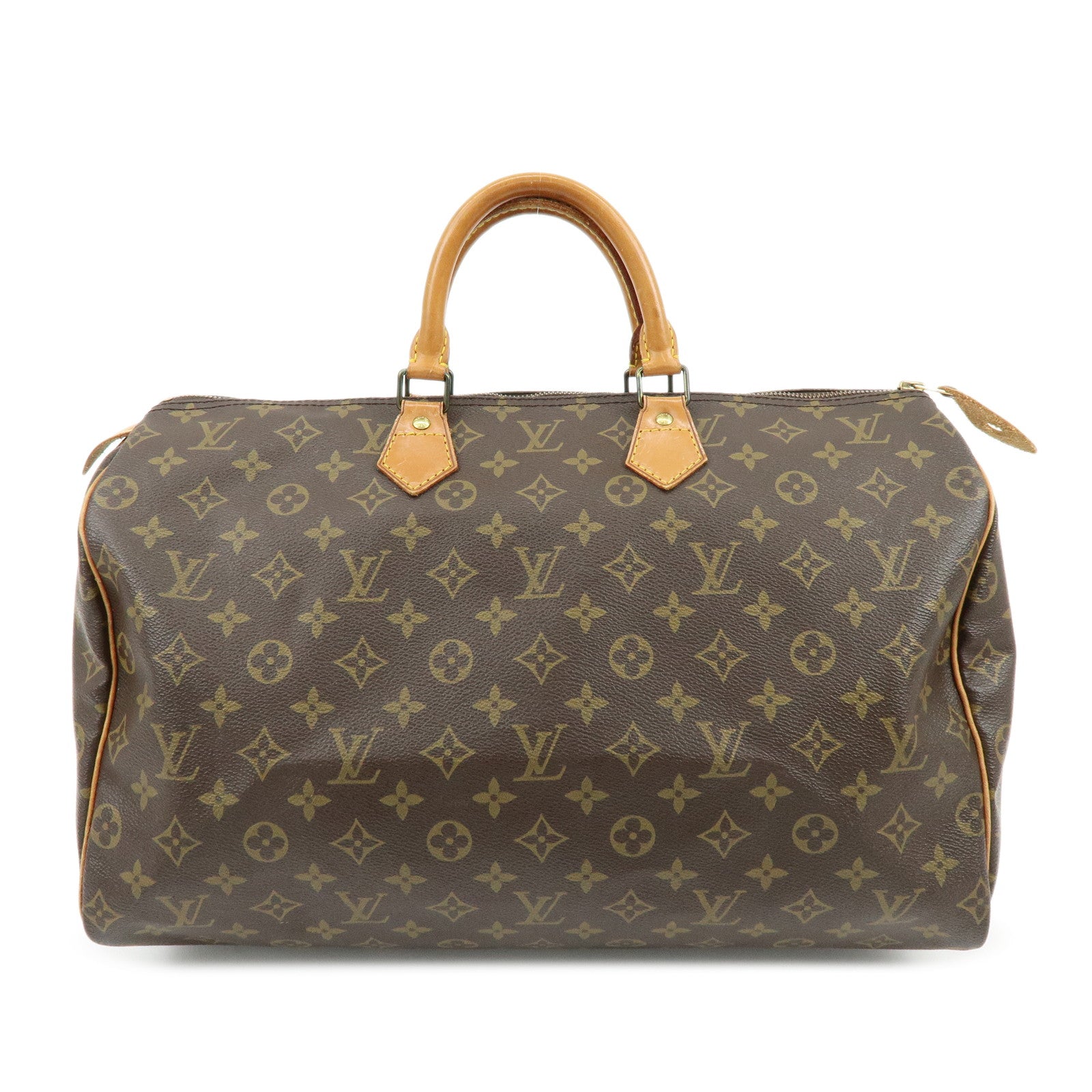 Louis Vuitton Monogram Speedy 40 Hand Bag Boston Bag Brown M41522