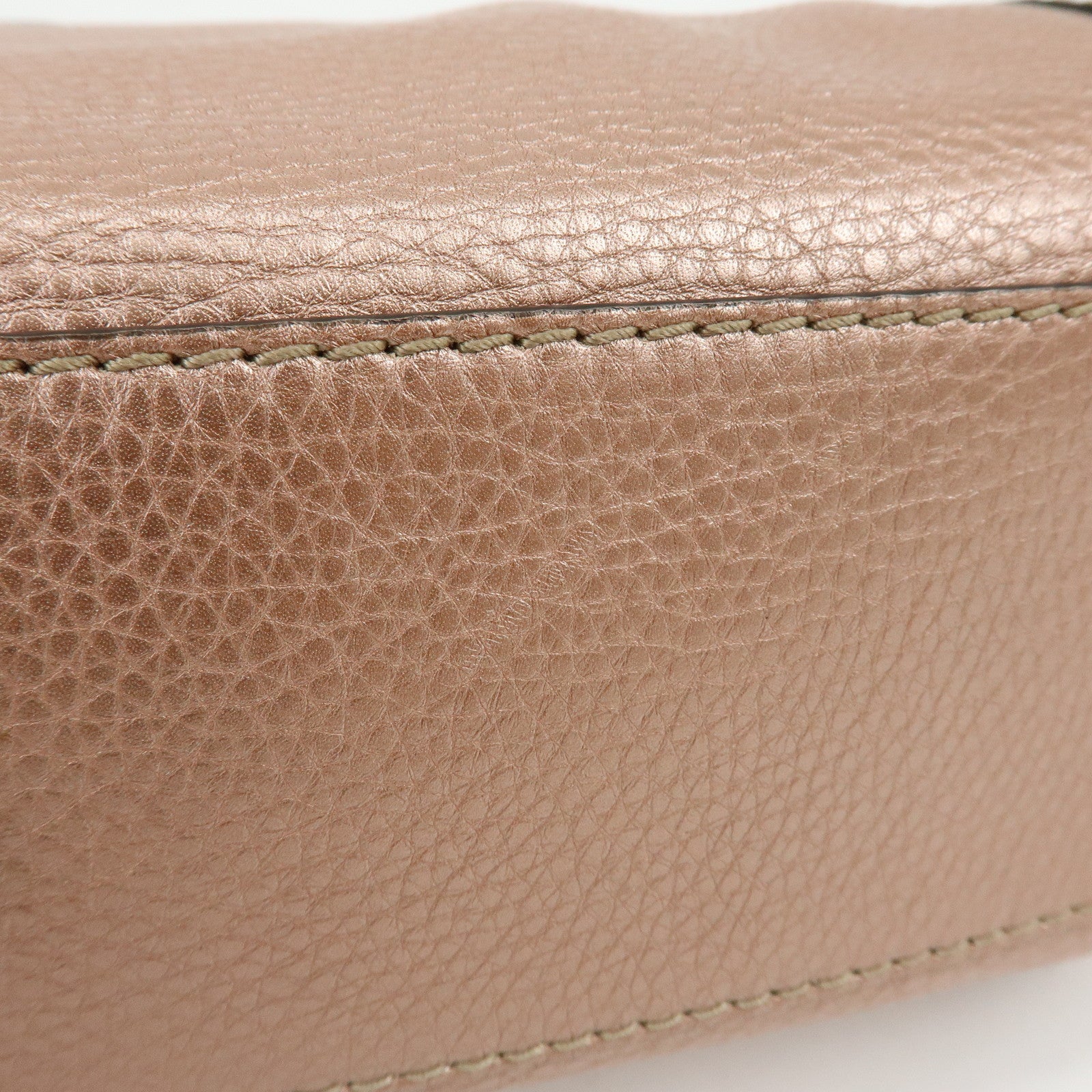 GUCCI Bamboo Interlocking G Leather 2Way Bag Hand Bag Pink 282300