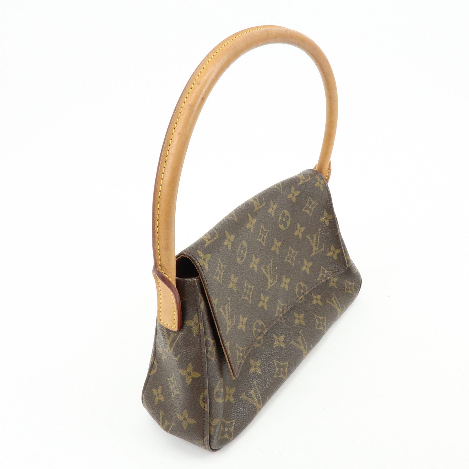 Louis Vuitton Monogram Mini Looping Shoulder Bag Brown M51147