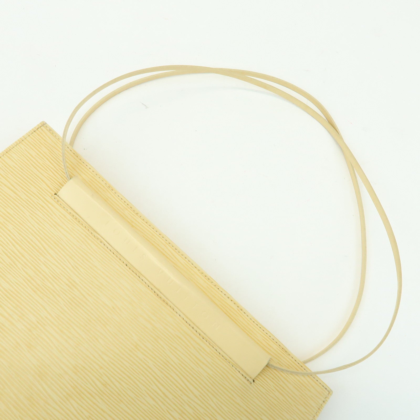 Louis Vuitton Epi Leather Saint Tropez Shoulder Tote Bag Vanilla