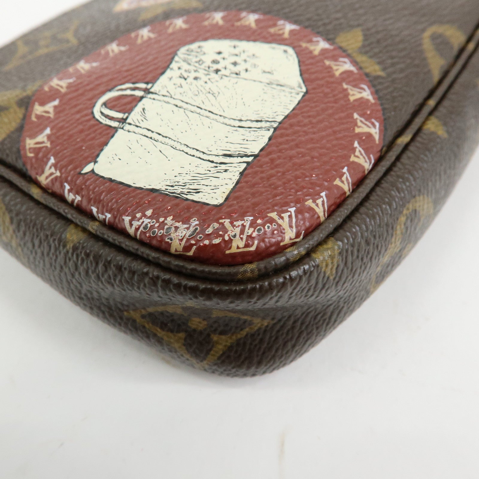 Louis Vuitton Monogram Mini Pochette Accessoire Patch Brown M95804
