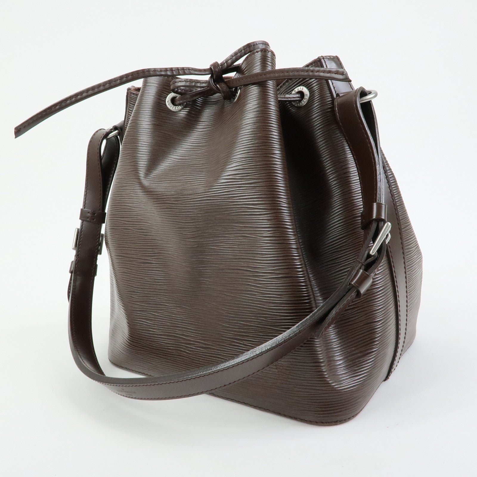 Louis Vuitton Epi Petit Noe Leather Shoulder Bag Mocha M5901D