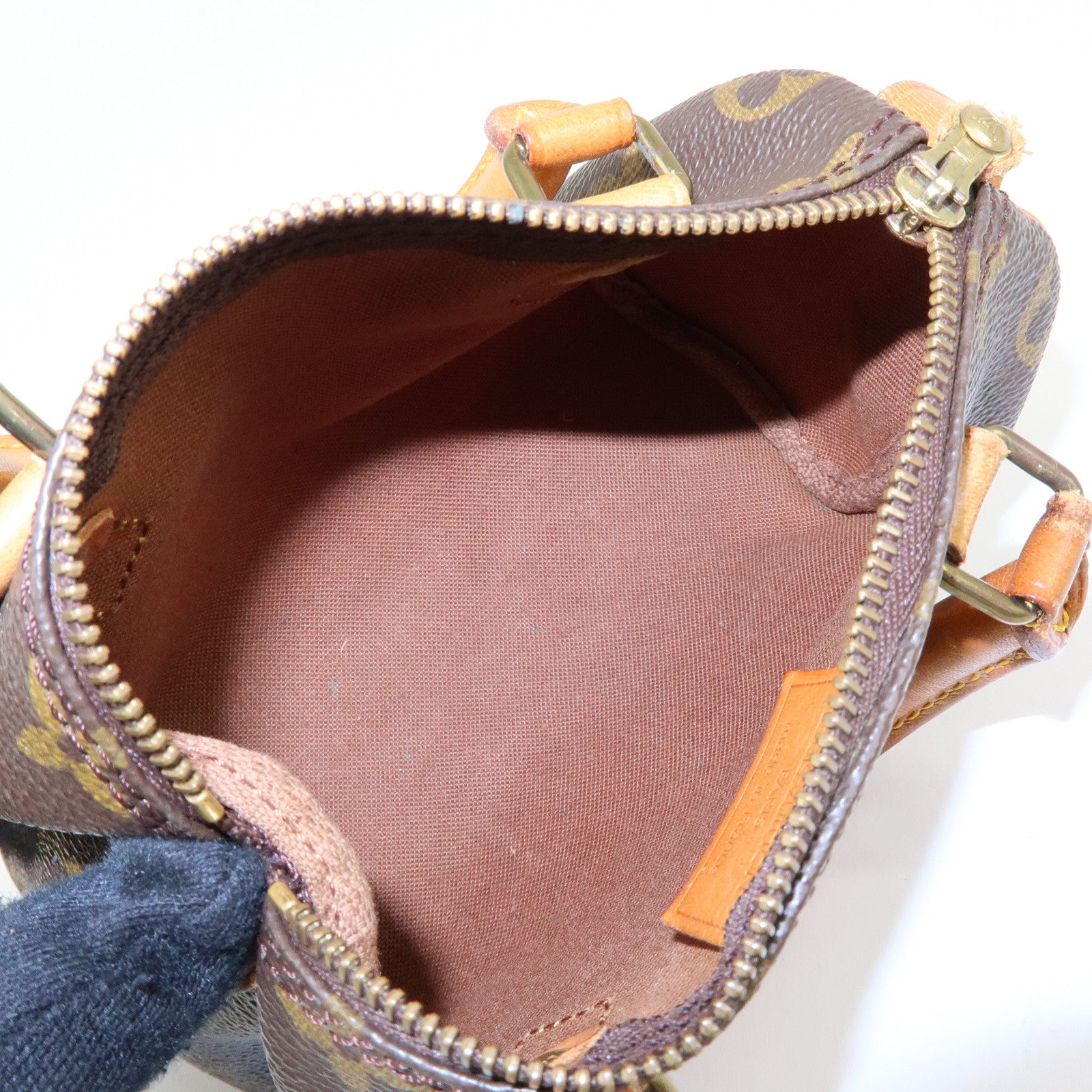 Louis Vuitton Monogram Canvas Mini Speedy Hand Bag & Strap M41534