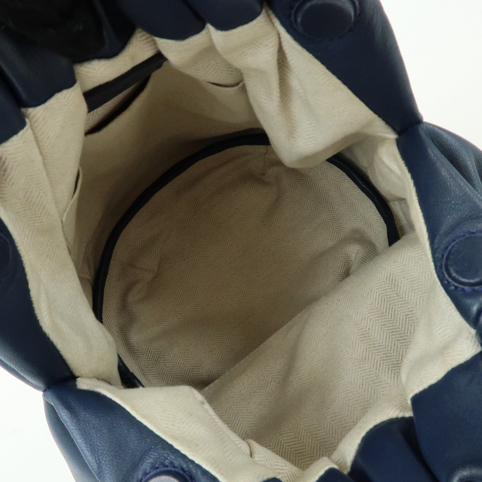 LOEWE Anagram Nappa Leather 2Way Bag Hand Bag Shoulder Bag Navy