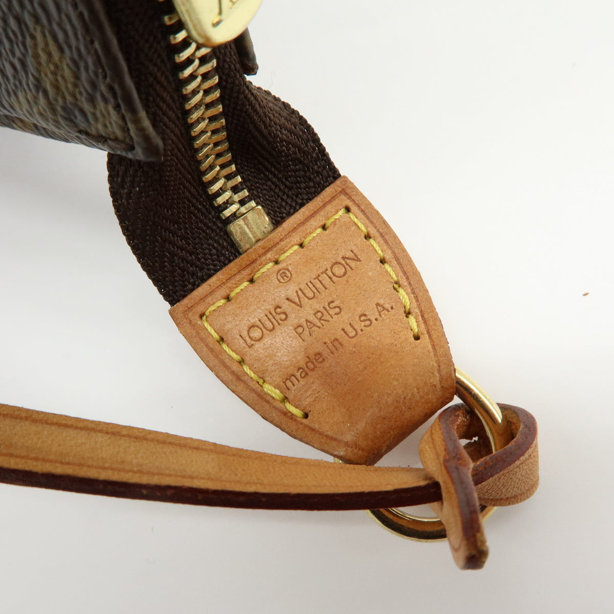 Louis Vuitton Monogram Pochette Accessoires Pouch Hand Bag Brown M51980