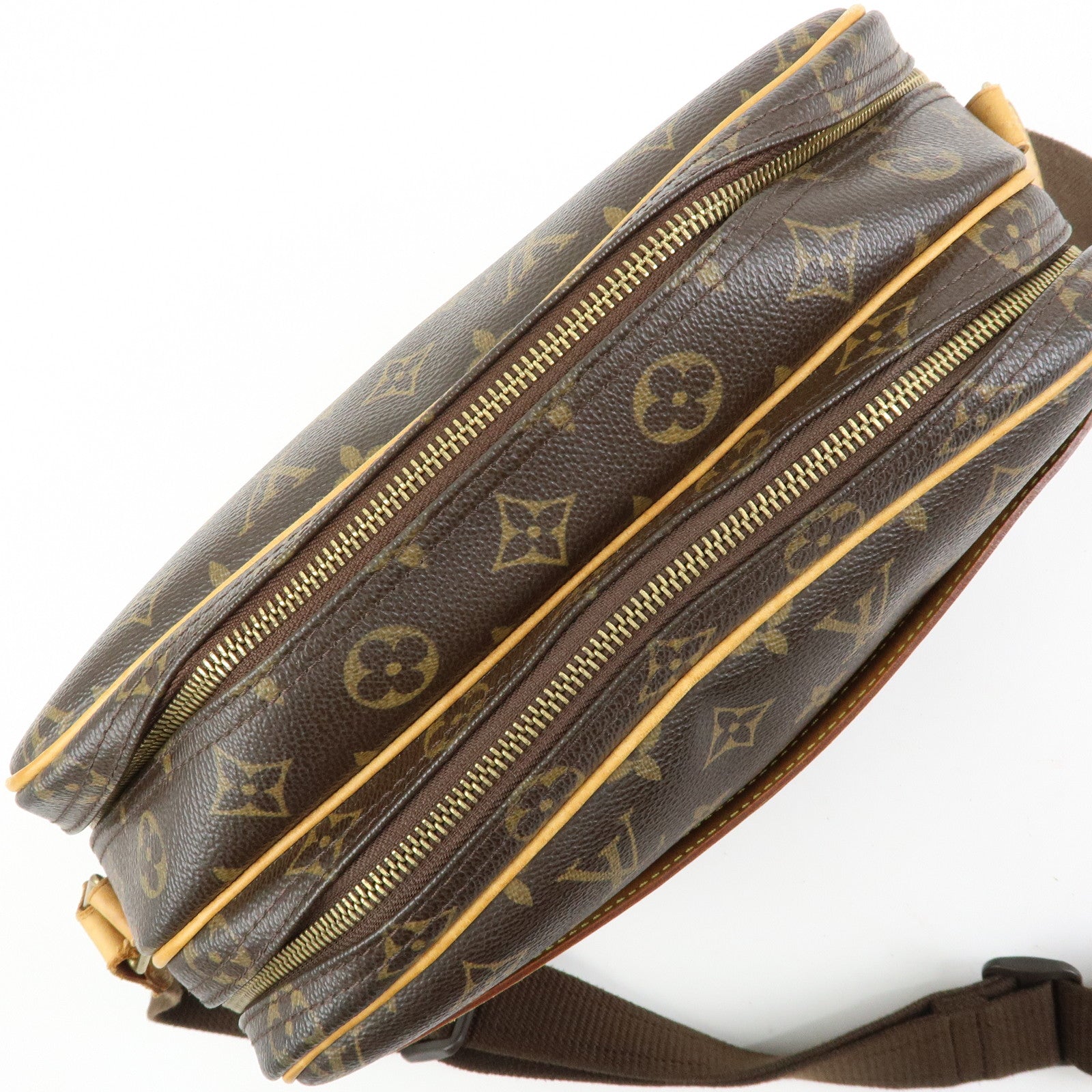 Louis Vuitton Monogram Reporter PM Shoulder Crossbody Bag Brown M45254