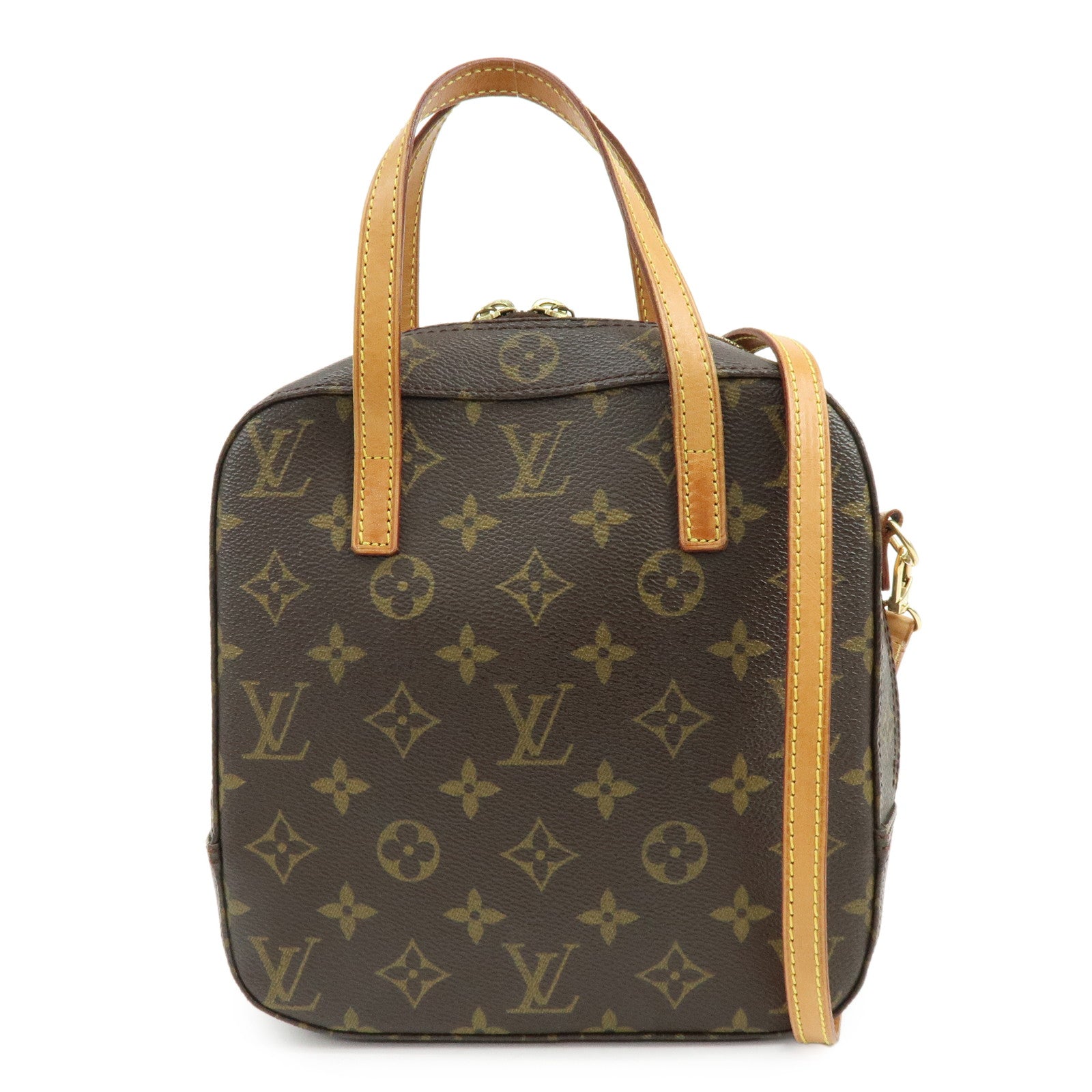 Louis Vuitton Monogram Spontini 2Way Shoulder Bag Hand Bag Brown M47500