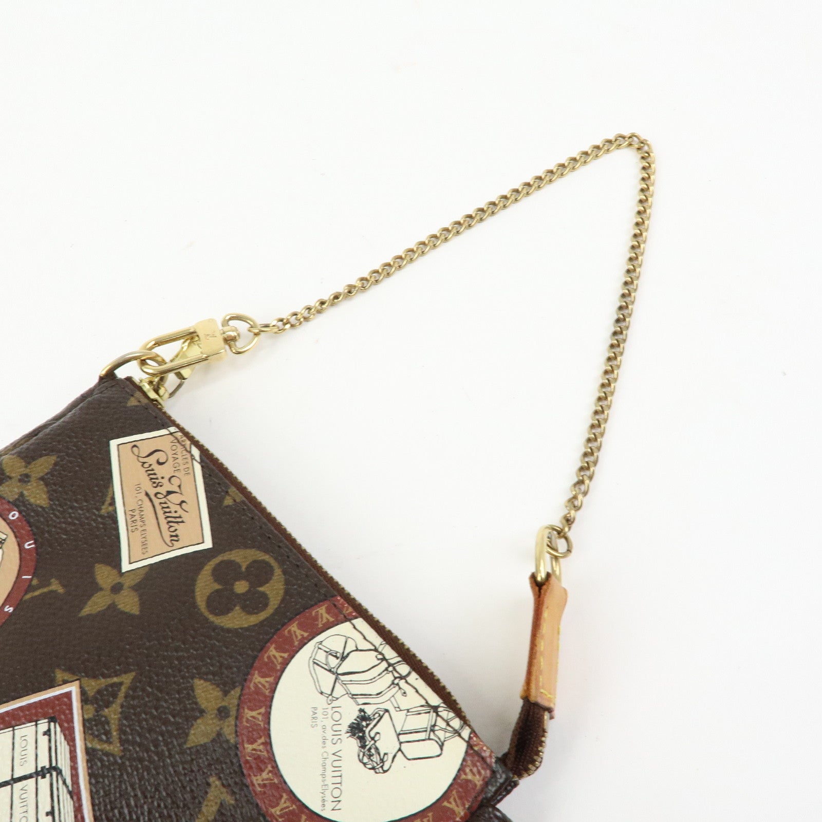 Louis Vuitton Monogram Mini Pochette Accessoire Patch Brown M95804