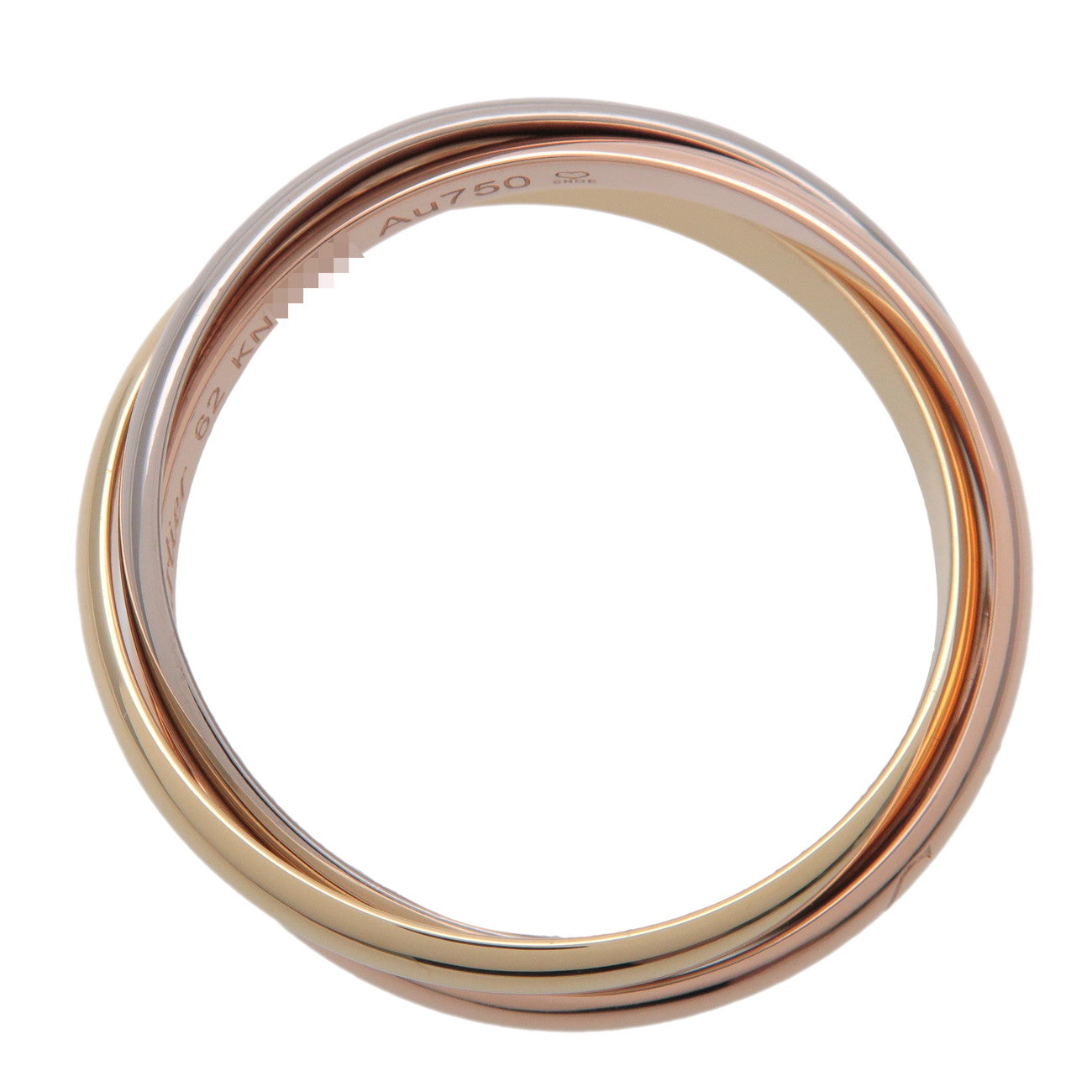 Cartier Trinity Ring SM K18 750YG/WG/PG #62 US10 EU62 HK22