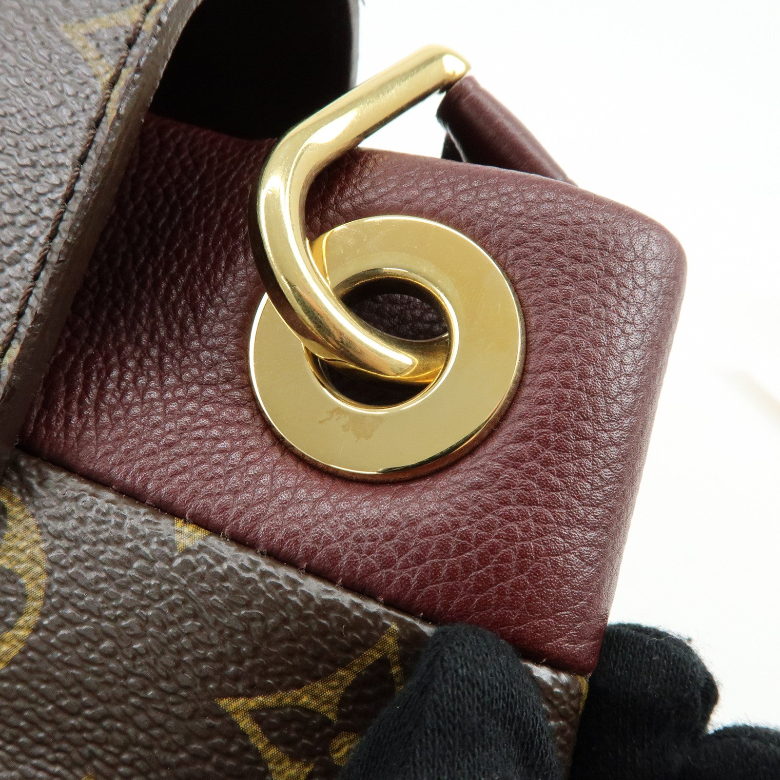 Louis Vuitton Monogram Olympe Canvas Hand Bag Shoulder Bag Brown M40579