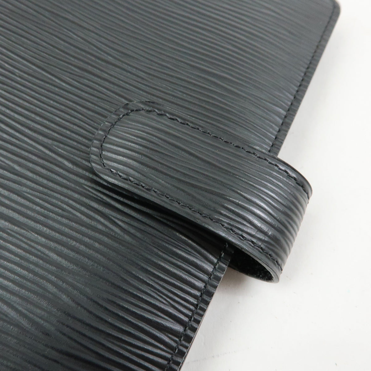 Louis Vuitton Epi Leather Agenda MM Planner Cover Noir R20042