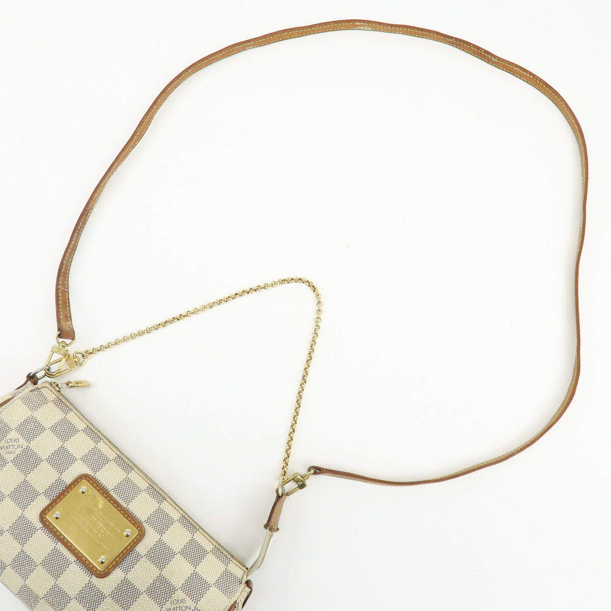 Louis Vuitton Damier Azur Eva 2Way Bag Hand Bag Shoulder Bag N55214