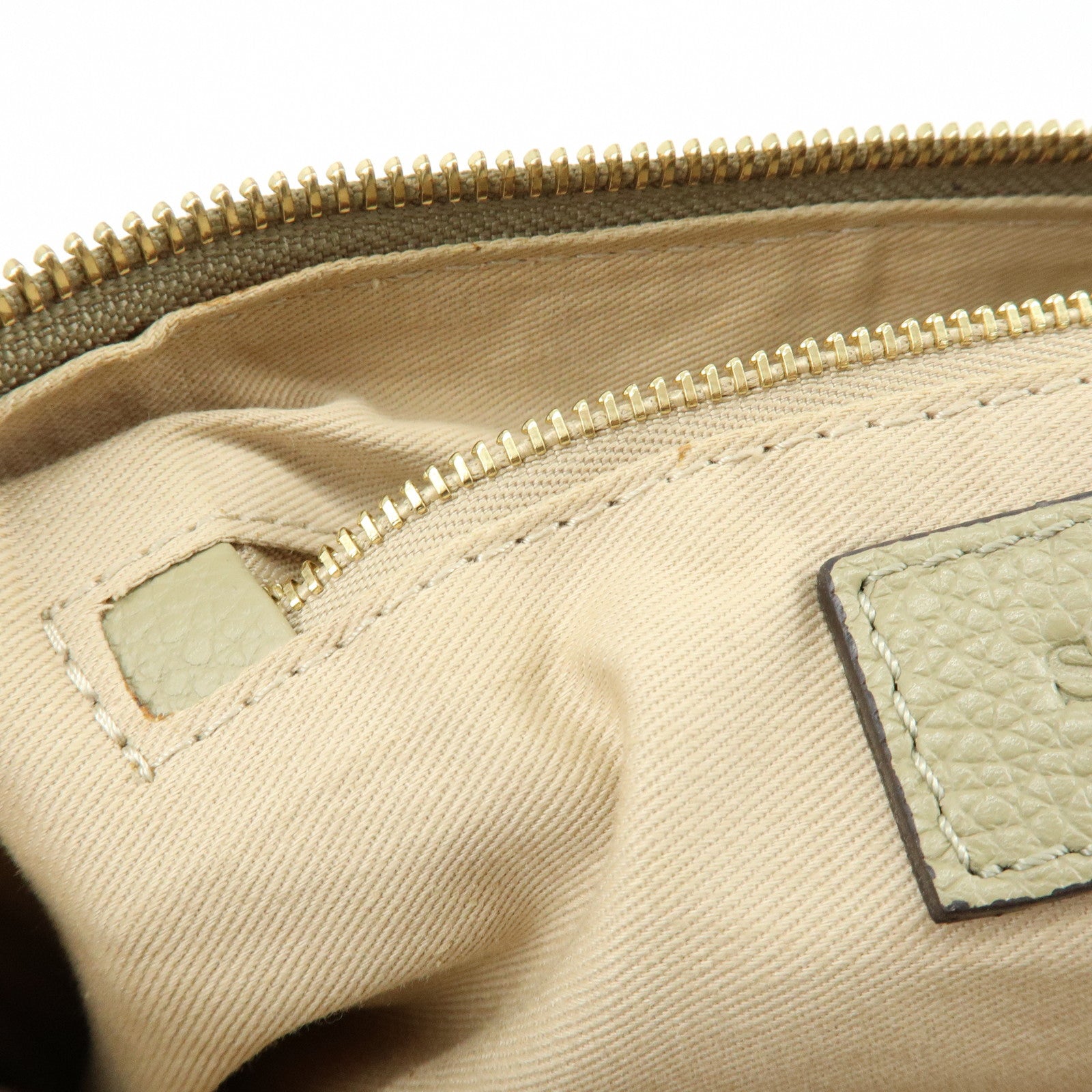 Chloe See by Chloe Joan Leather Suede 2Way Hand Bag Shoulder Bag Beige