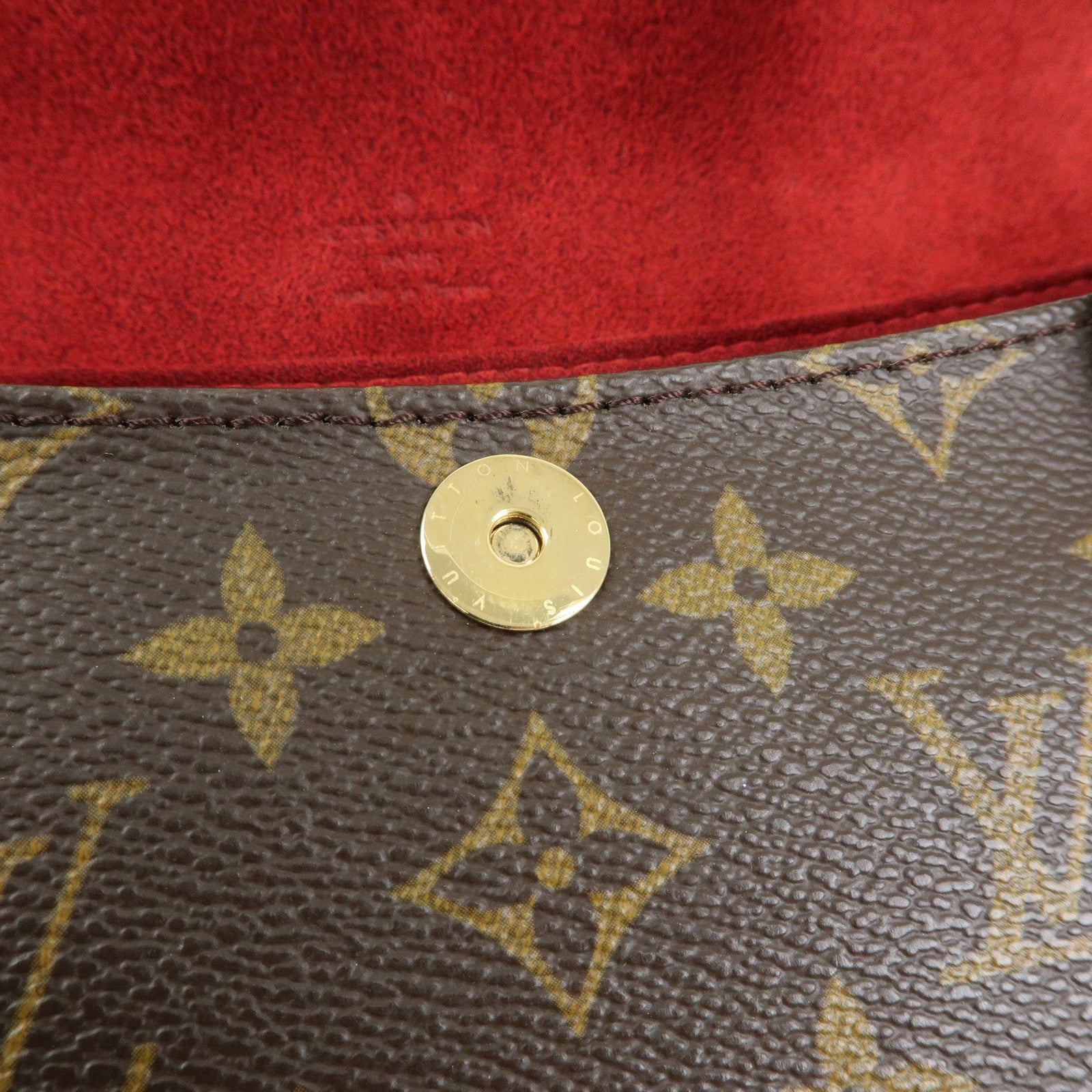 Louis Vuitton Monogram Sonatine Hand Bag Brown M51902