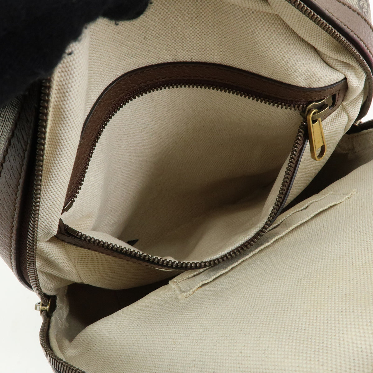 GUCCI Ophidia Sherry GG Supreme Leather Backpack Rucksack Beige 547965