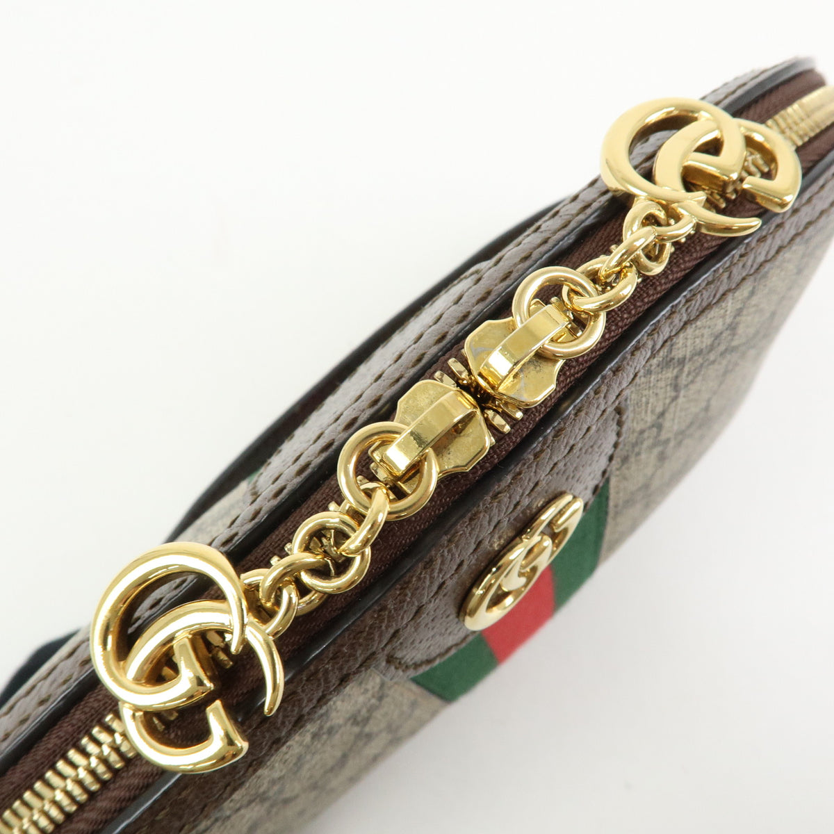 GUCCI Ophidia Sherry Double G GG Supreme Leather Shoulder Bag 499621