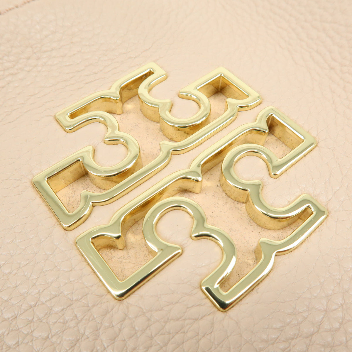 TORY BURCH Logo Britten Leather Chain Shoulder Bag Tote Bag Pink