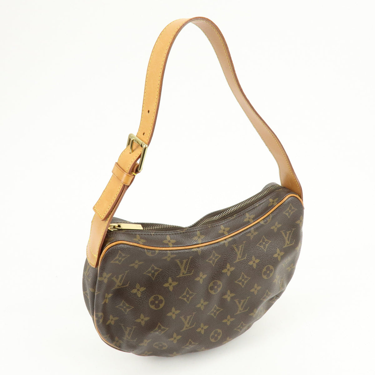Louis Vuitton Monogram Croissant MM Shoulder Bag Brown M51512