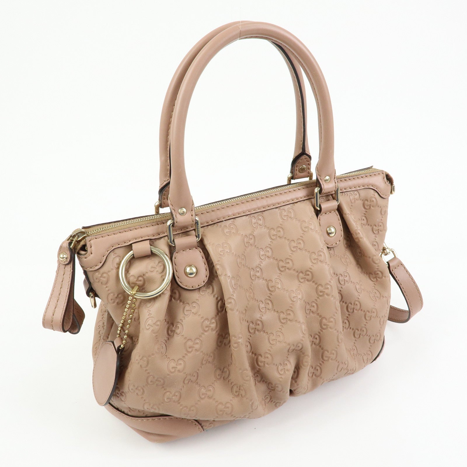 GUCCI Sukey Interlocking G Leather 2Way Shoulder Hand Bag 247902