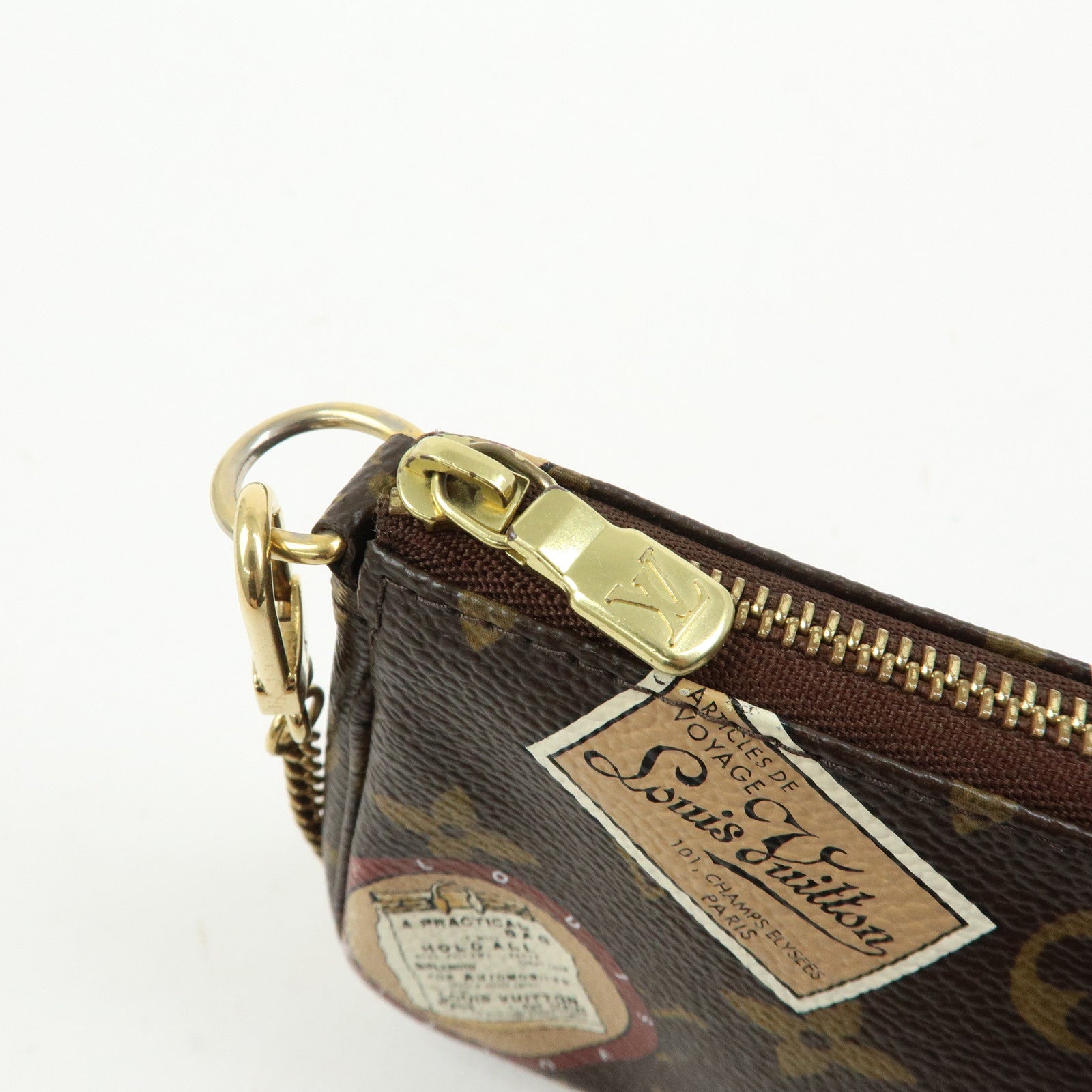 Louis Vuitton Monogram Mini Pochette Accessoire Patch Brown M95804