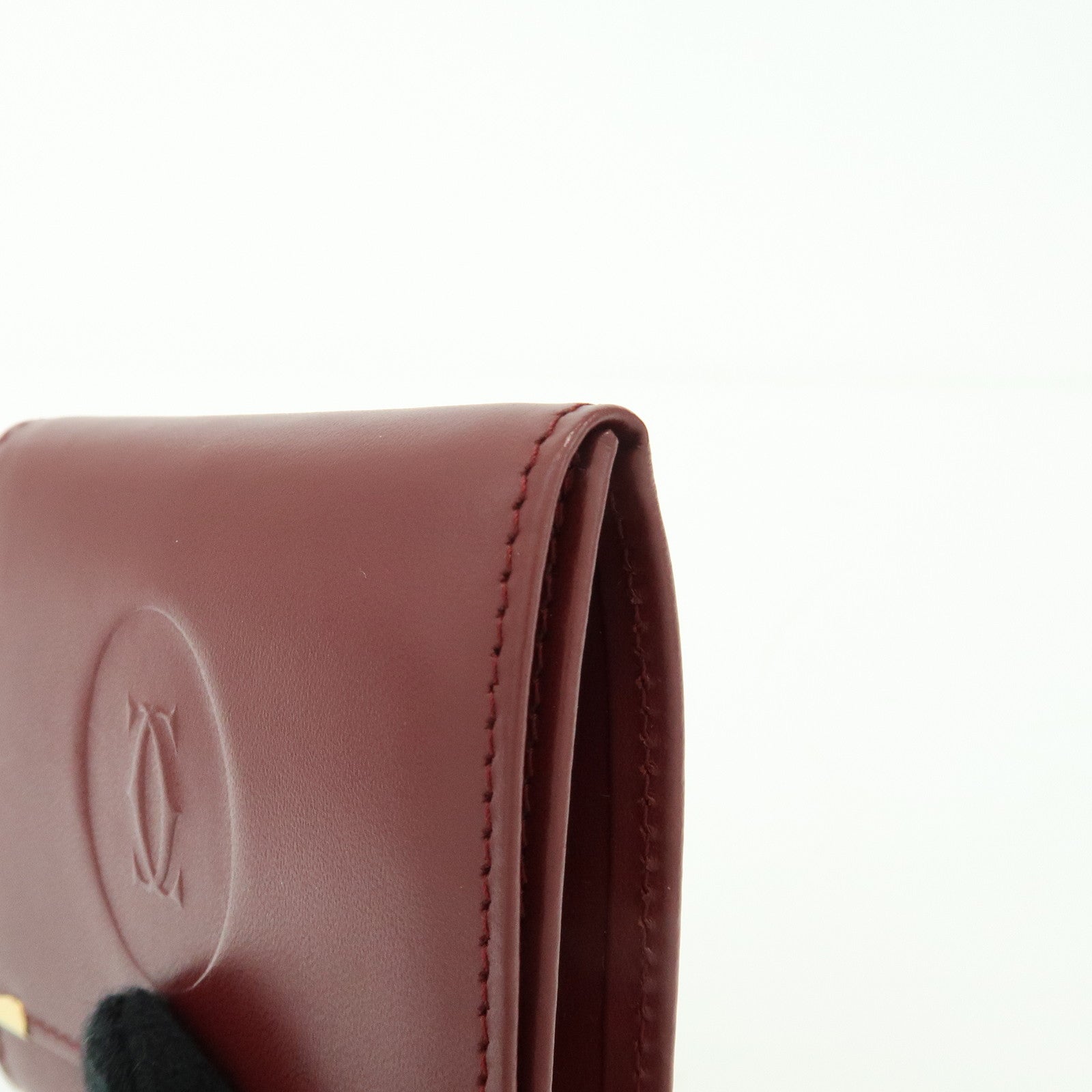 Cartier Must de Cartier Leather Coin Case Bordeaux