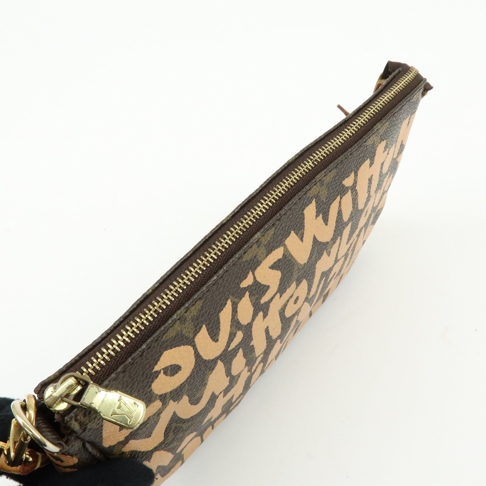 Louis Vuitton Monogram Graffiti Pochette Accessoires Hand Bag M92193