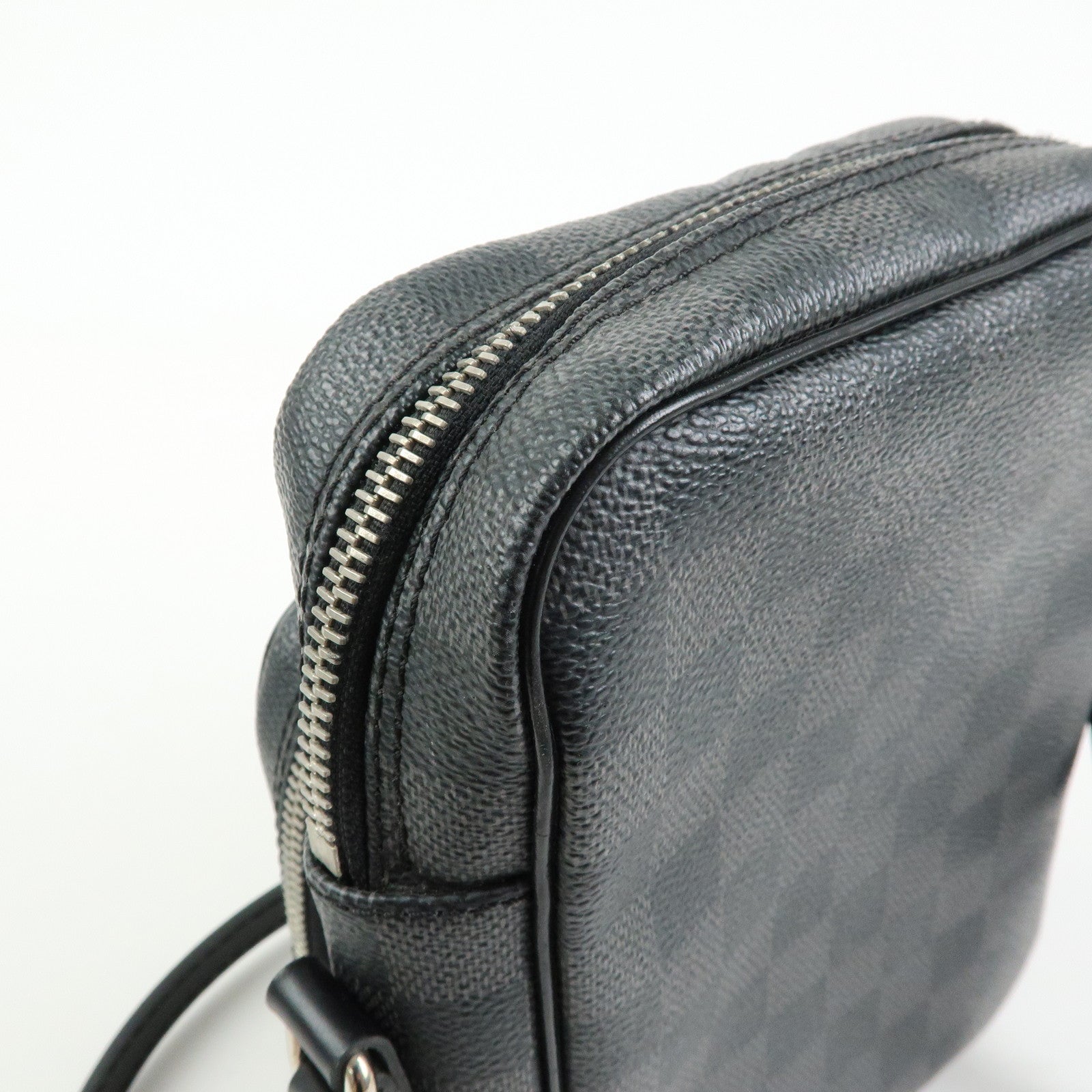 Louis Vuitton Damier Graphite Rem Shoulder Bag Black N41446