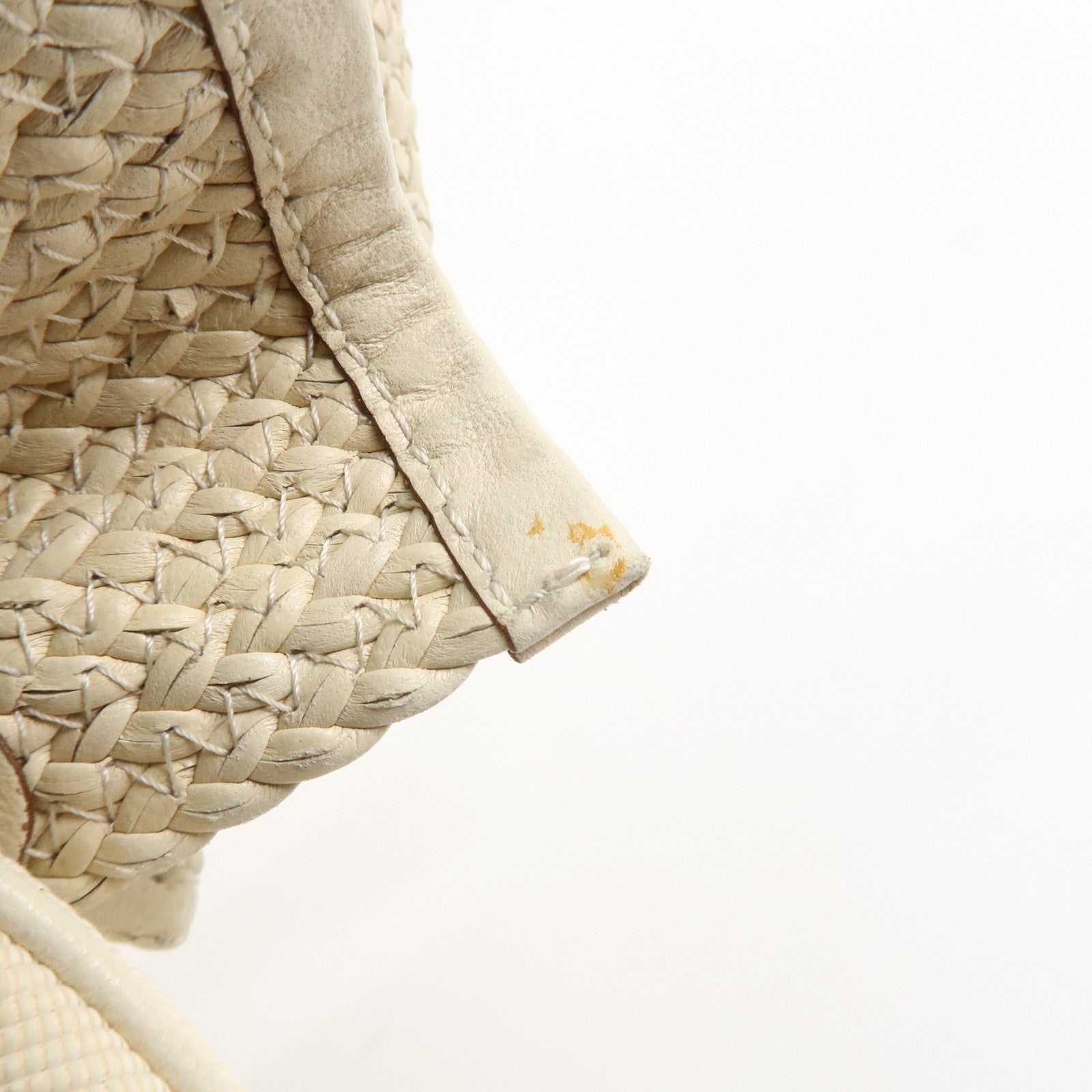 GUCCI Canvas Leather Hobo Bag Shoulder Bag Hand Bag Ivory 106293 Used