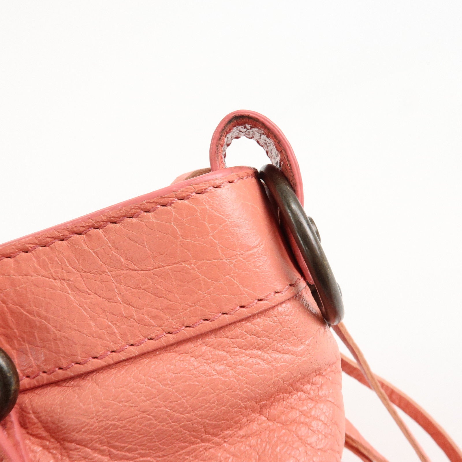 BALENCIAGA The First Leather 2Way Bag Shoulder Bag Pink 103208 Used