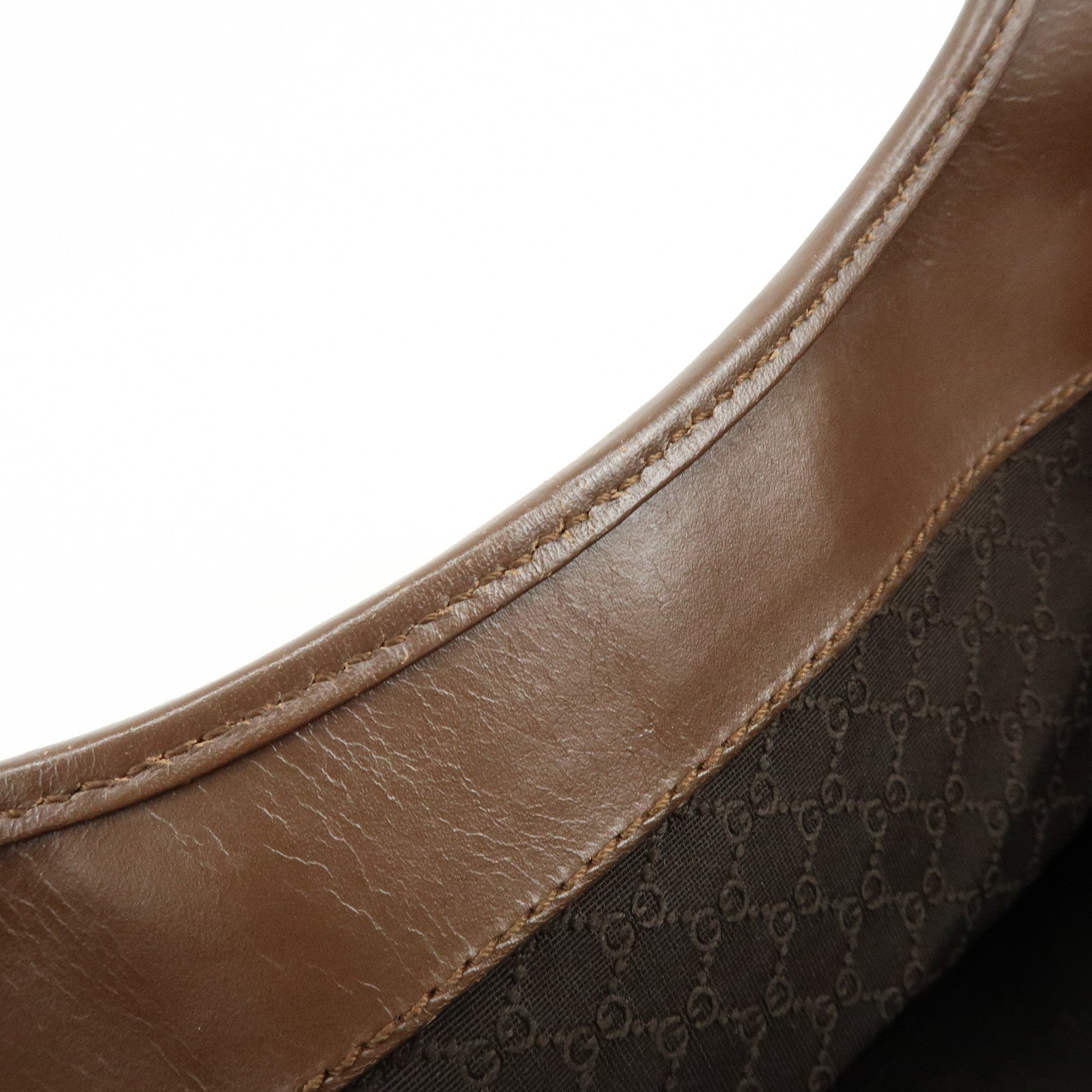 GUCCI Jackie Sherry Canvas Leather Shoulder Bag Hand Bag 002.1068