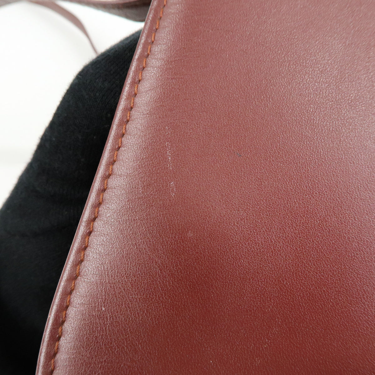 Cartier Must de Cartier Leather Shoulder Bag Crossbody Bag Bordeaux